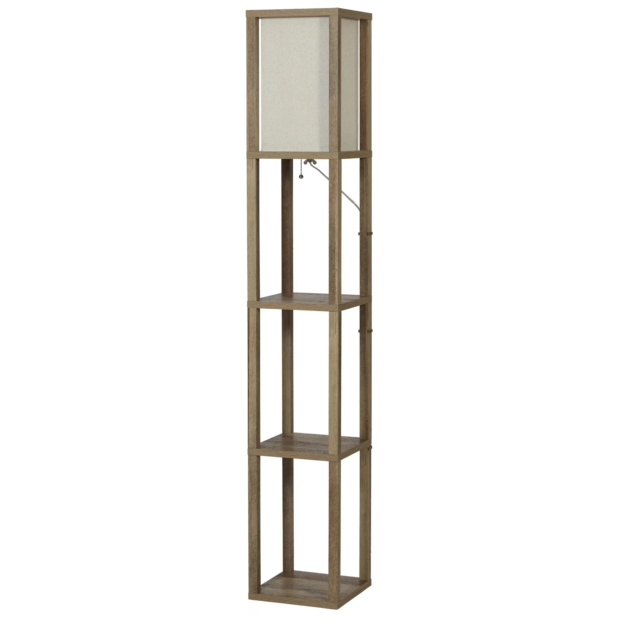 Essential Floor Lamp with Incandescent, Modern - Brown Mdf, Paper, Plastic, Pvc Model F54903