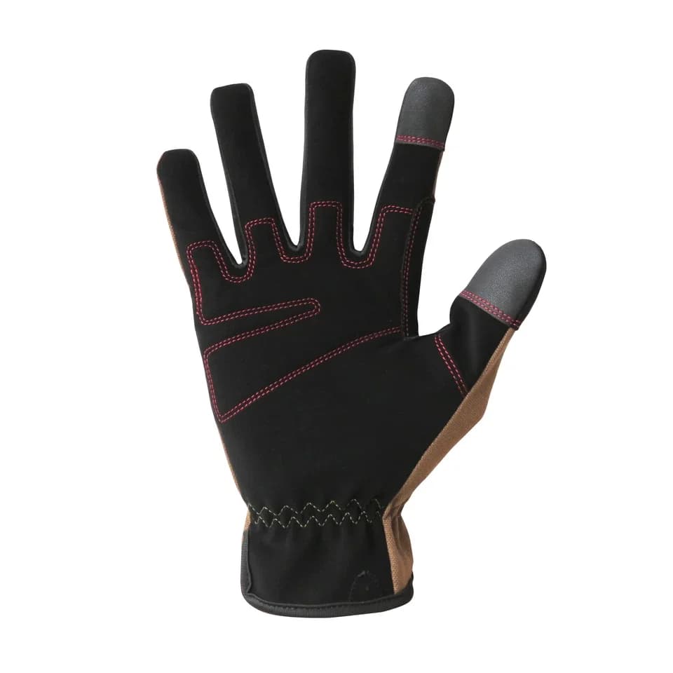 Premium Protective Equipment with Brown, (2 Pack) Duck Canvas, Utility Work Gloves - Brown Canvas Model D146F8