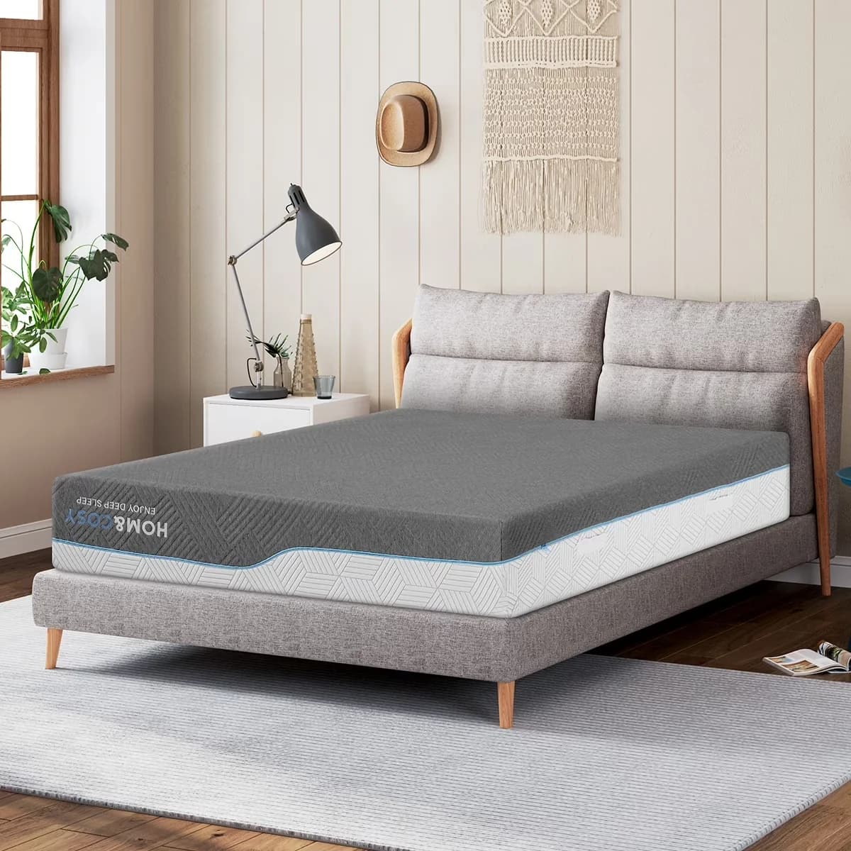 Innovative Mattresses Accessory with Breathable Construction, Ice Silk Cover - Green Memory Foam, Bamboo Model 889FB8