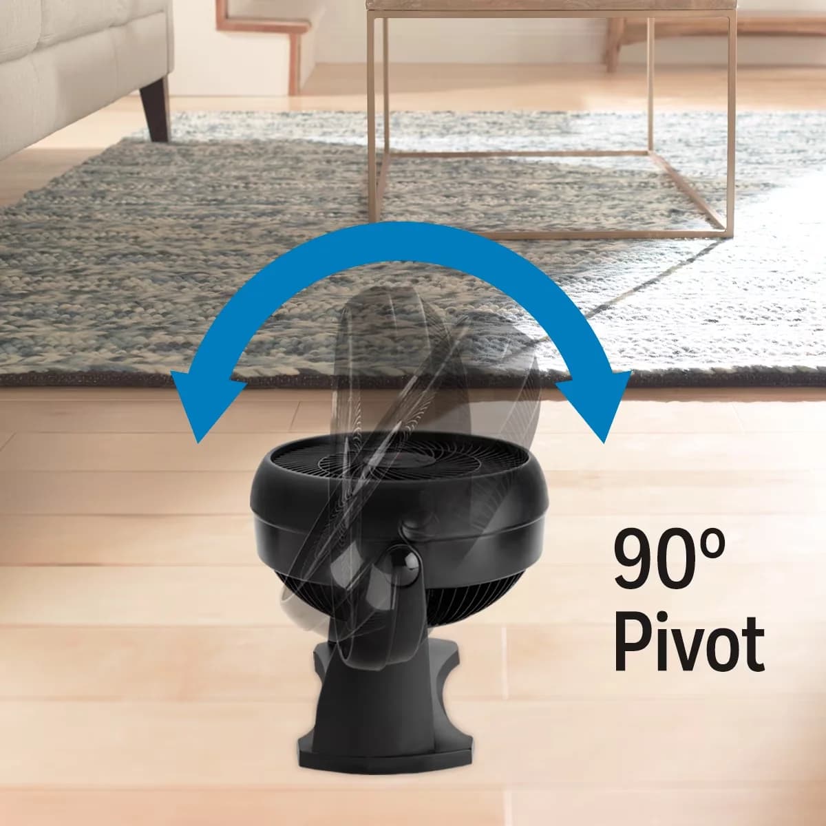 Versatile Fans In Cooling with Fan head pivots up to 90 degrees, Black, Can be felt from over 30' away - Black Model 2A4A99