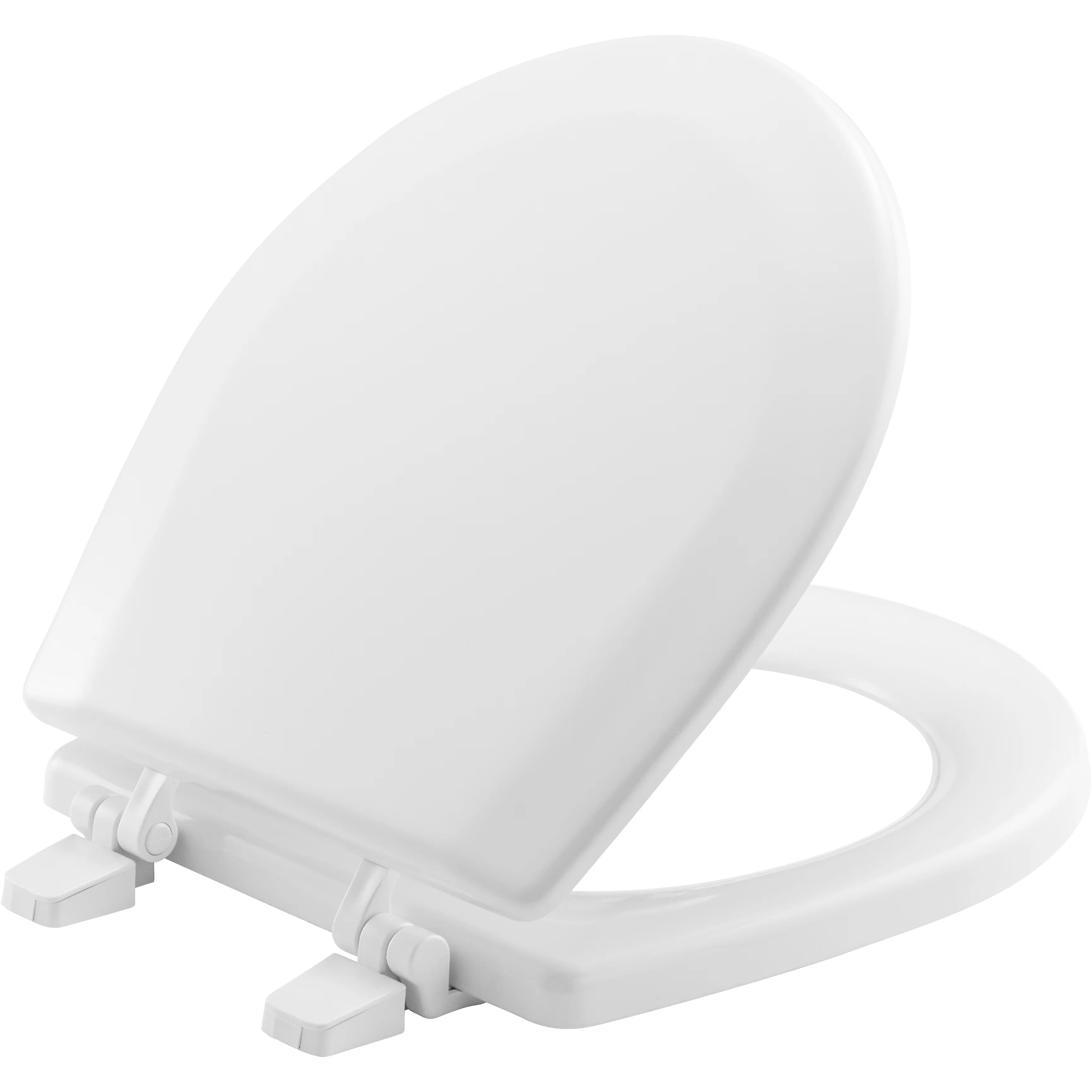 Sleek Toilet Seats And Lid with Easy Installation, Corrosion-free plastic nut - Wood White Model EDF3FA