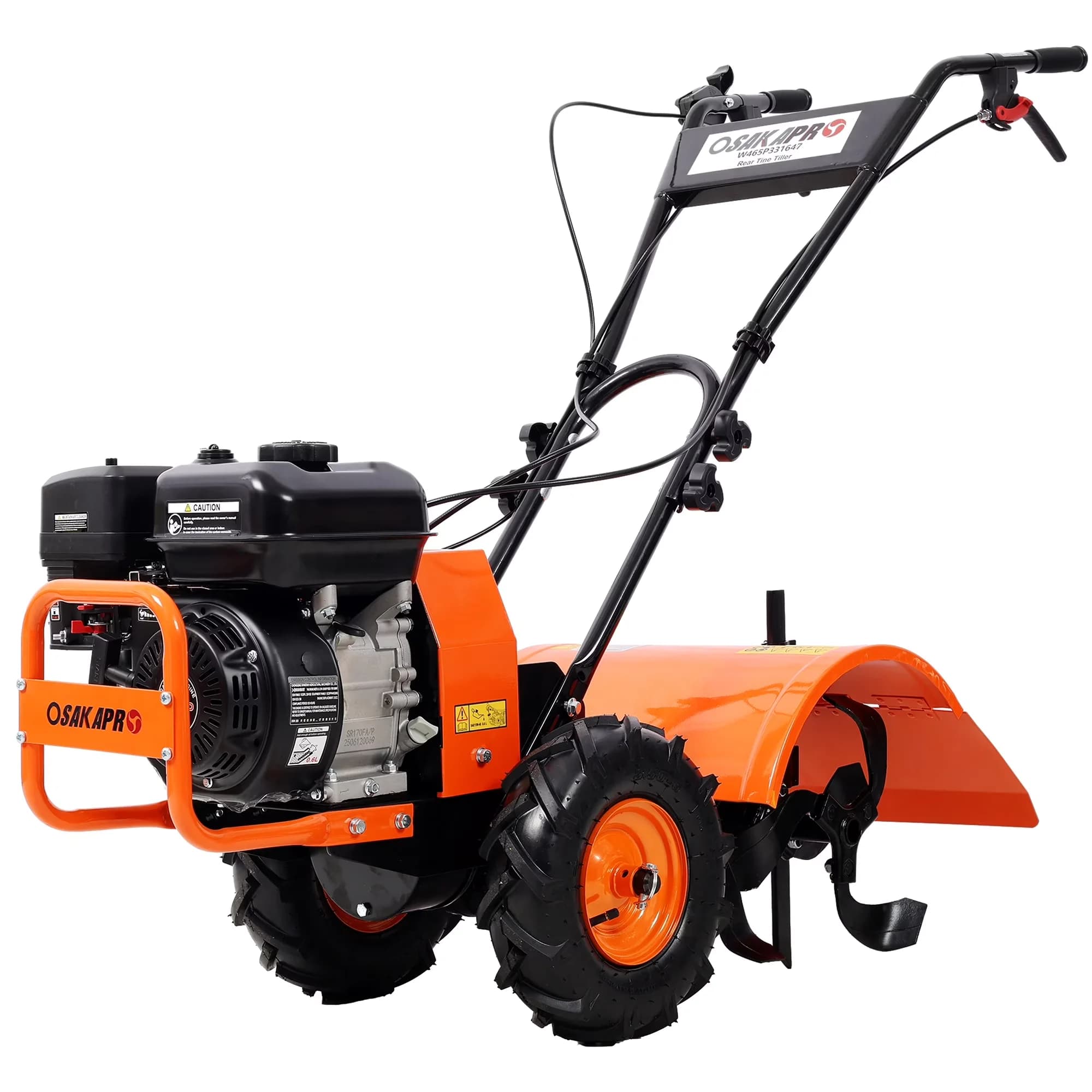 Sleek Trillers Cultivator with 212cc, Ideal, 7HP Gas Engine for Garden - Model 1F01C5