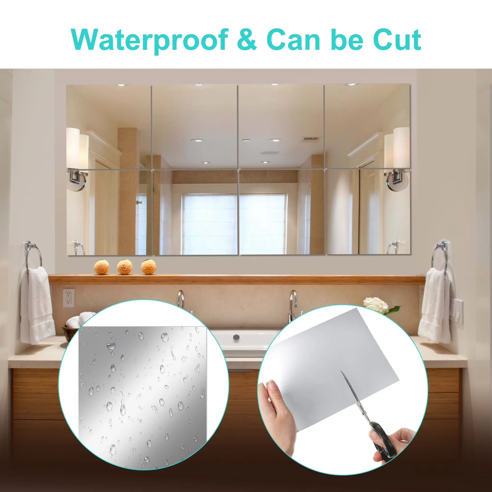 Essential Wallpaper Wall Decals Wall Covering with Flexible, It is light, durable, waterproof, etc - Plastic 6x6in; 9x6in Model 69D597