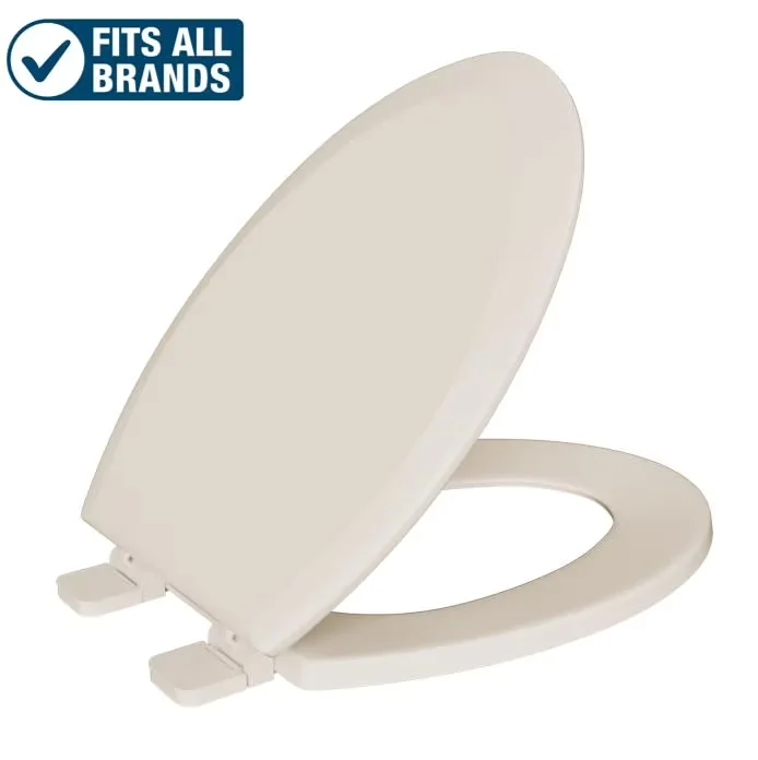 Efficient Toilet Seats And Lid with Quick Release, Made from high quality molded wood - Wood Beige Model 0D3951