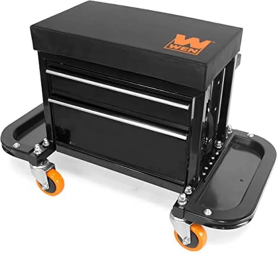 Durable Toolstorage with Caster Wheels, Storage Pouch - Steel Black 400 Model 1FAA1A