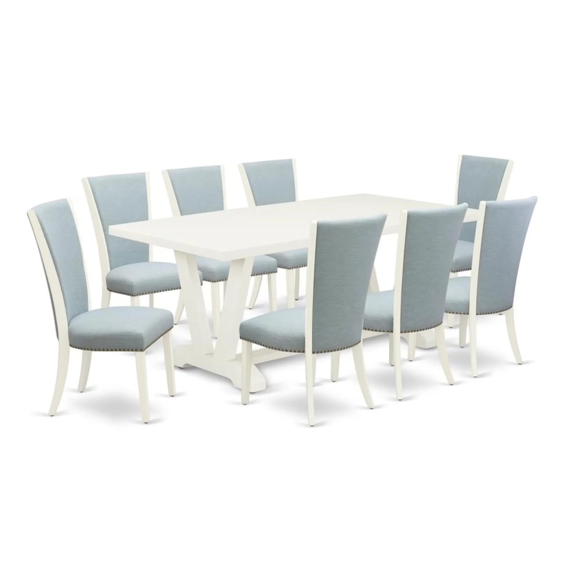 Efficient Patio Dining Set with Modern, Model No : BG3073995, Country Of Origin : Viet Nam - White Wood Model 754199
