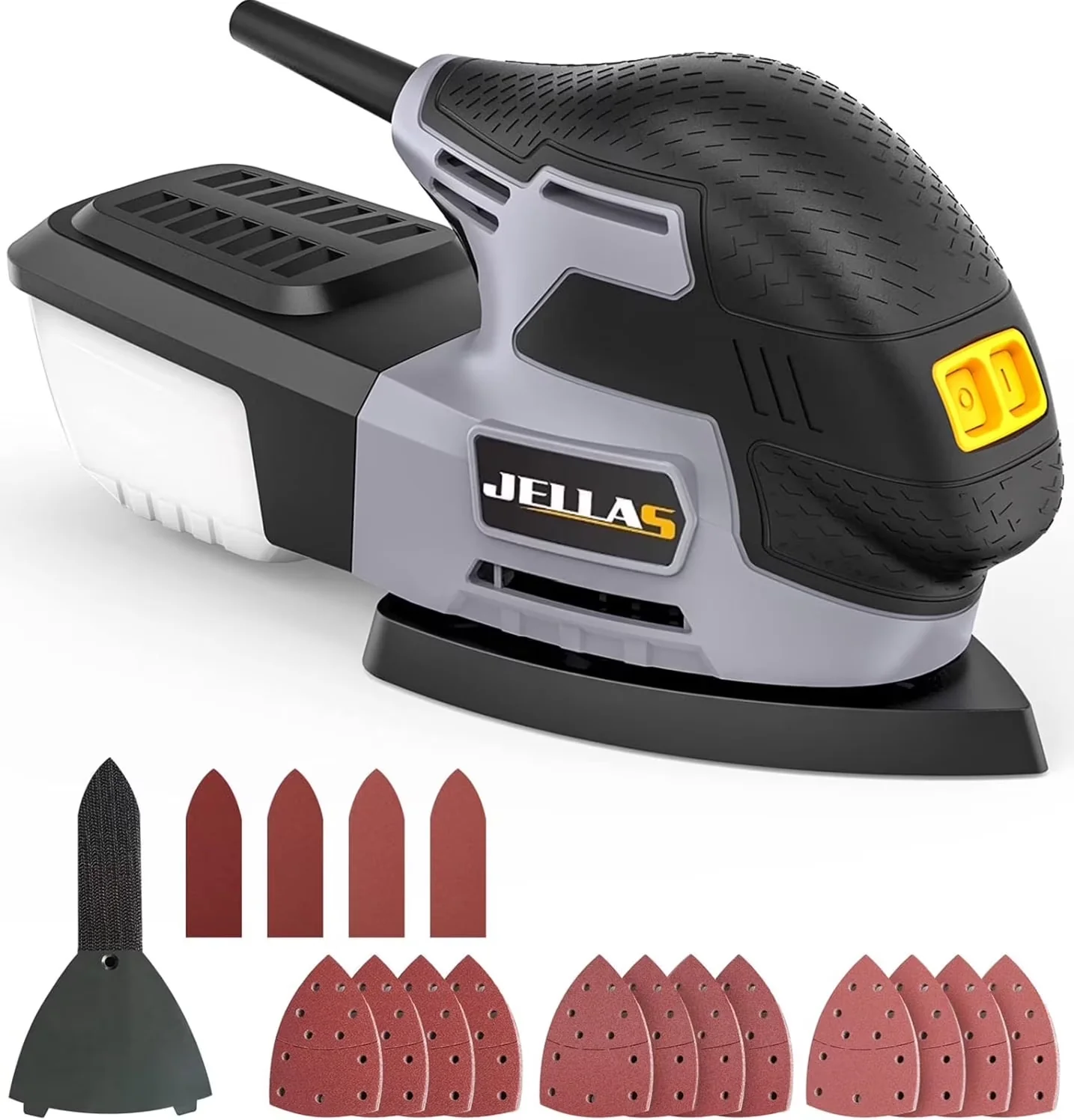 Power Tool Essential with 220W, Handheld, Electric Detail Sander - Rustic Charm Model 97135C