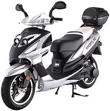 Quality Scooter with Title, Hand Brake, Controls = Twist Throttle - Red, Black, Blue, Silver Model 8288F9