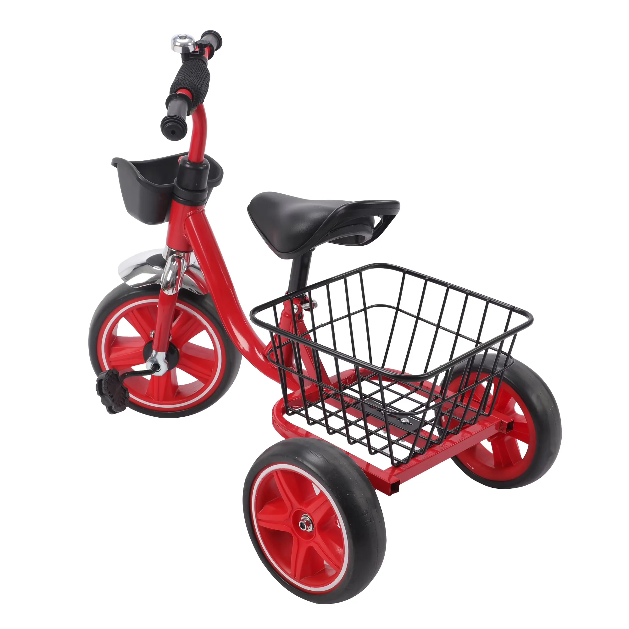 Compact Kids Bike with Tricycle - Red 2-5 - Traditional Style Model AA0B79