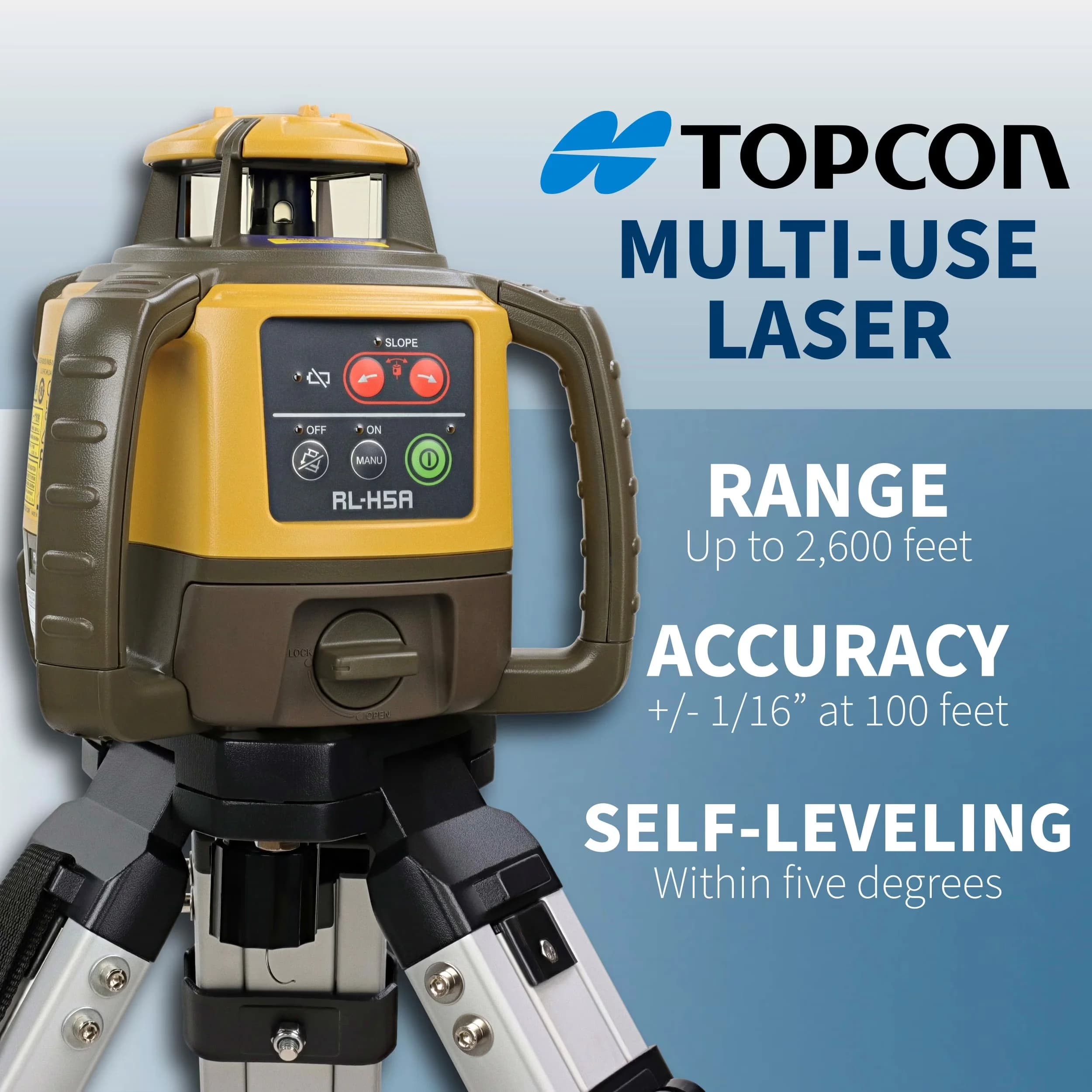 Versatile Measuring Layout with Adjustable, Tripod and Inch Fiber Rod - Aluminum Model 670D7B