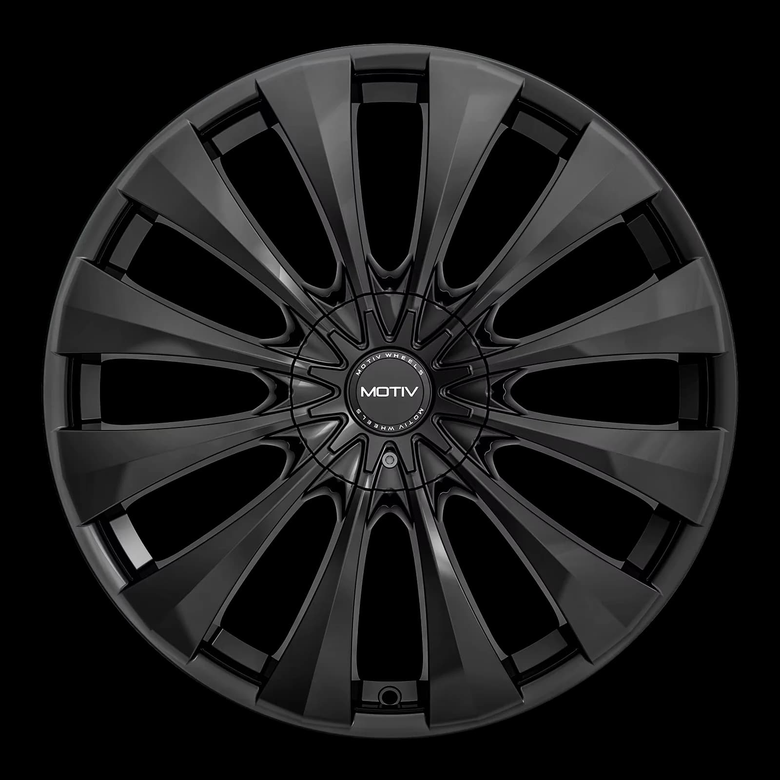 Efficient Wheels And Rim with Gloss Black, TPMS Compatible, 60 Degree Conical Seat - Black Cast Aluminum Model 9A3999