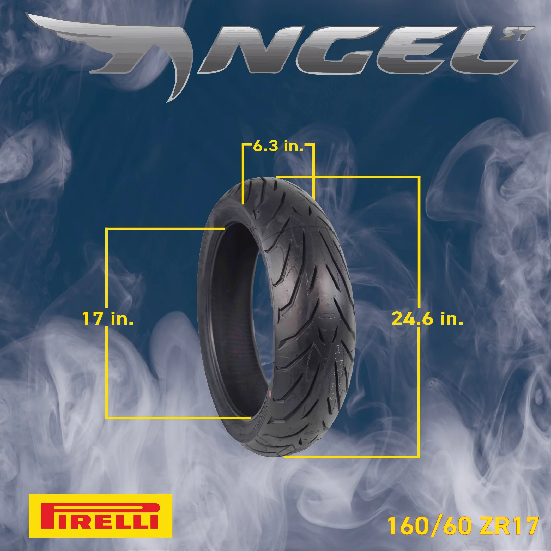 Stylish Motorcycle Tire - 70ZR17 - Sleek Profile Model 285BA8