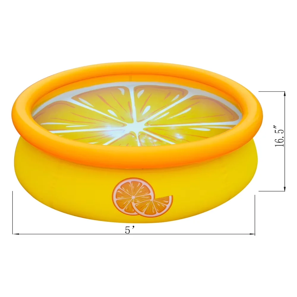 Inflatable Pool Quality with Puncture Resistant, Puncture-resistant material - Yellow Model 45C492