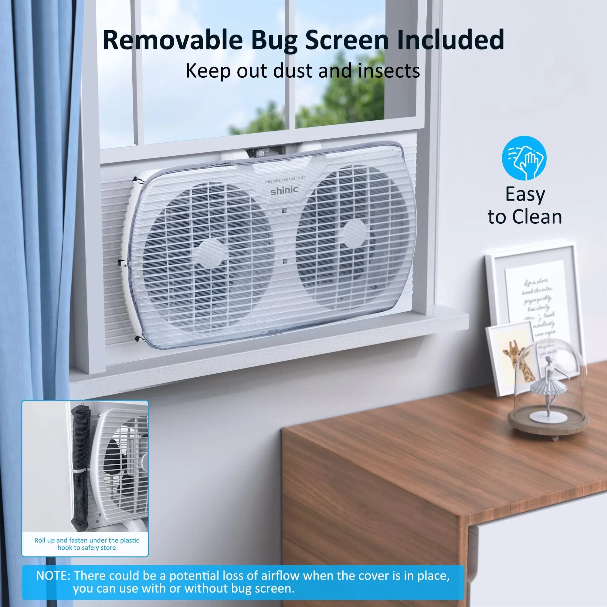 Professional Fans In Cooling with Convertible, Fully Assembled - White Plastic Model 67BE63