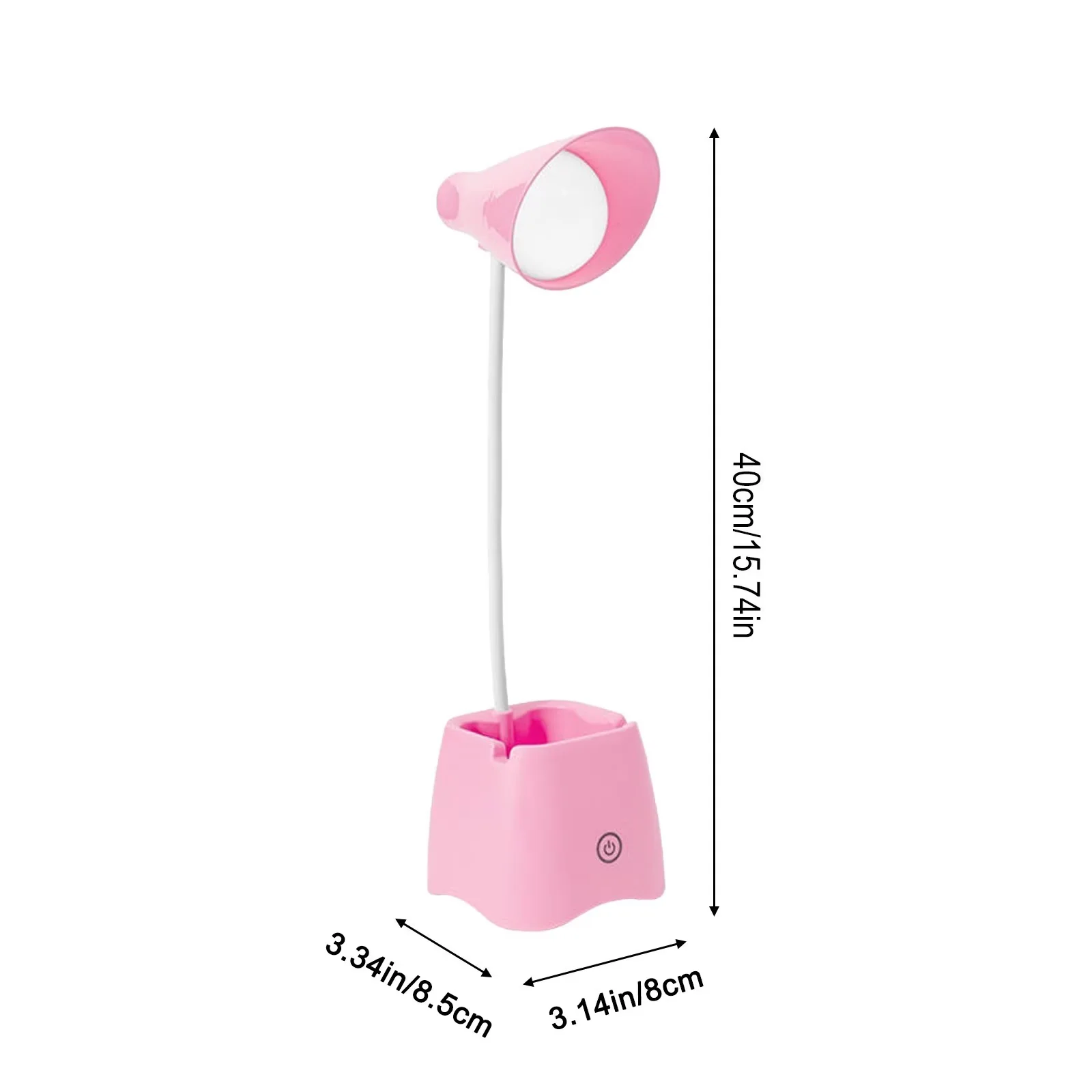 Desk Lamp Premium with LED, Battery, Dimmable - Pink 3x15 for General Purpose Model 401D03