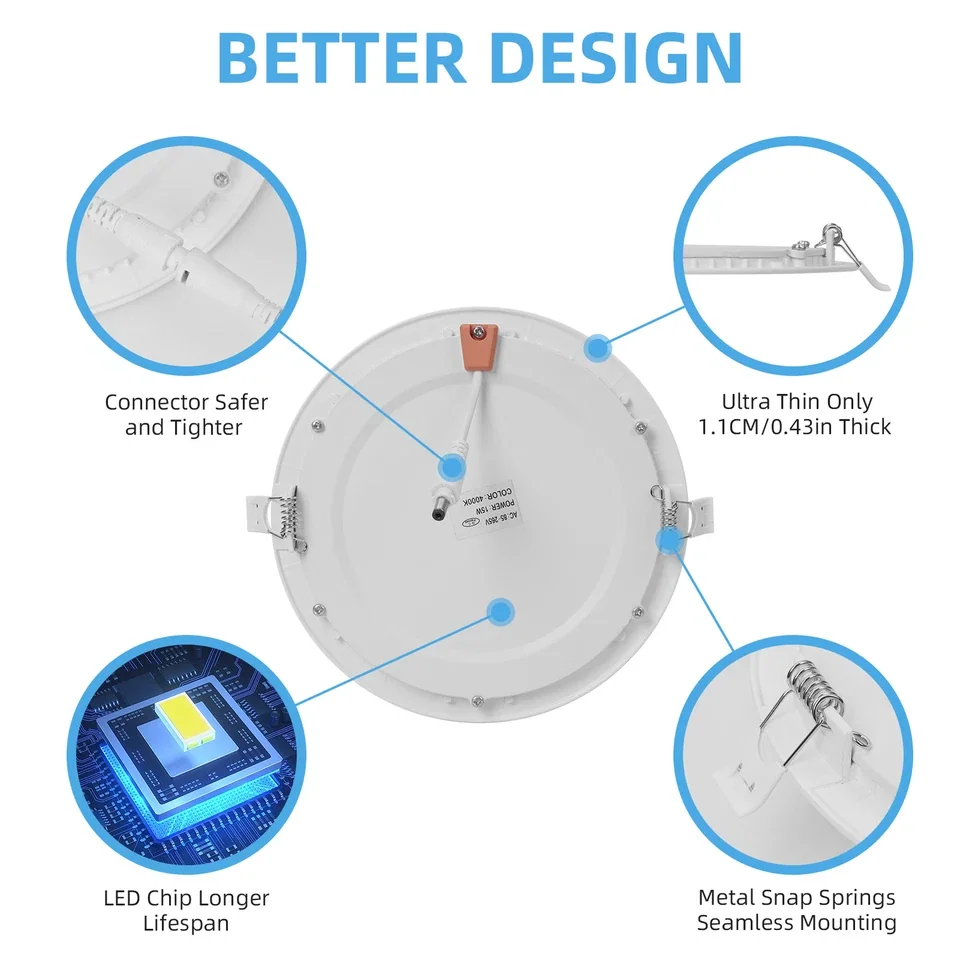 Versatile Ceiling Lights Fixture with LED - 2X6W - Premium Collection Model 12AAF6