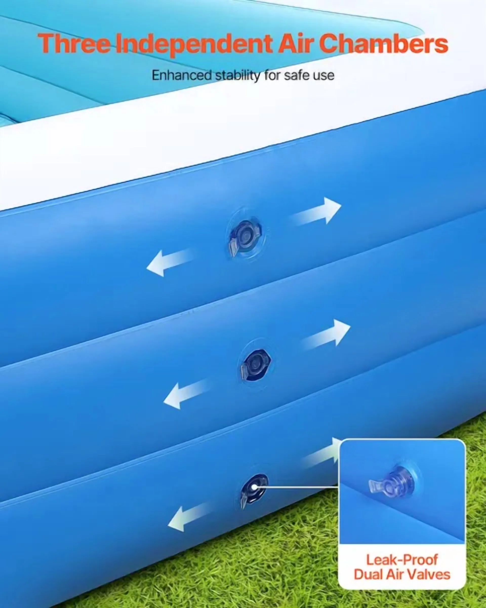 Inflatable Pool Sleek with Packaging list: 1 piece, Repair Patches, Welcome to my store! for Indoor, Outdoor - Model 199543