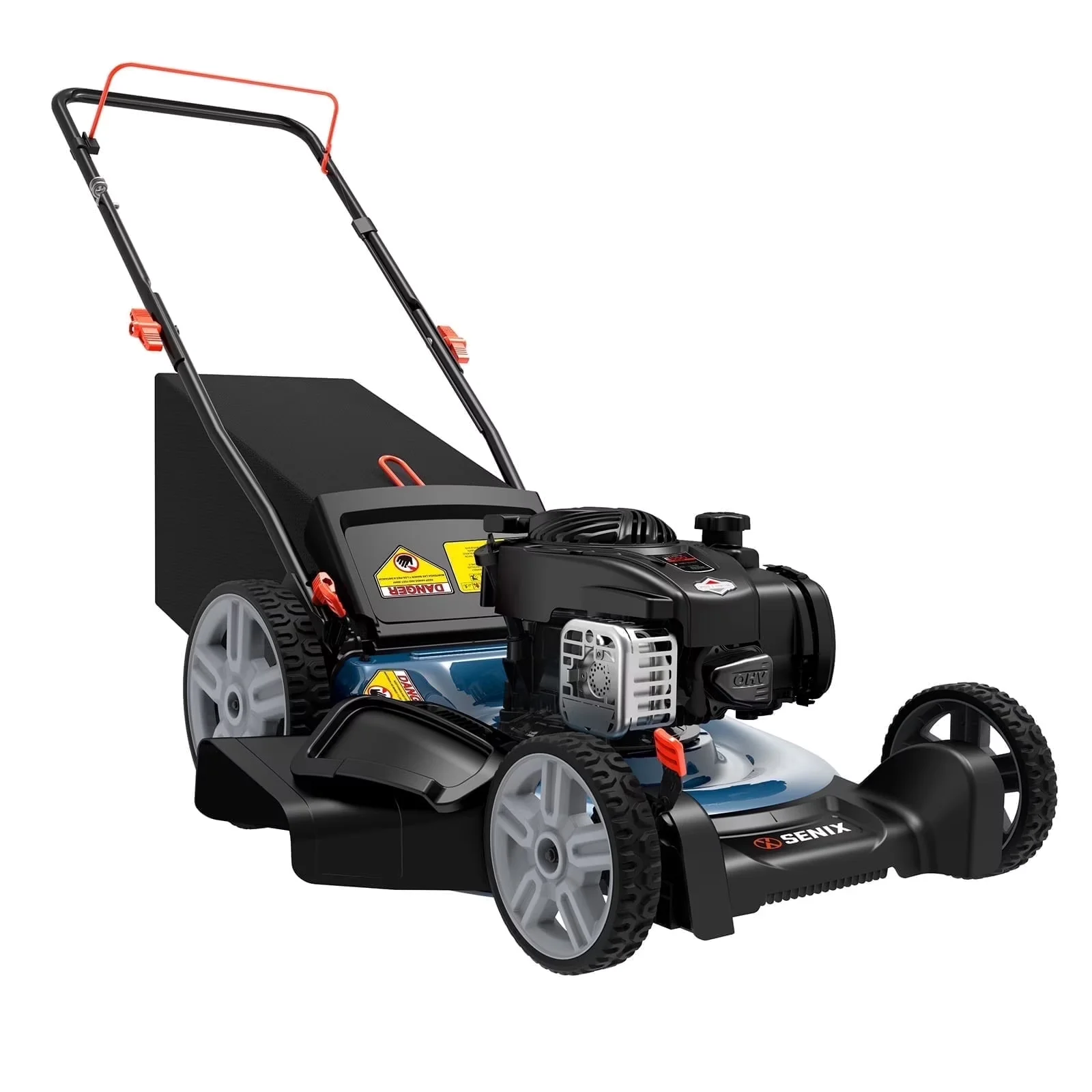 Reliable Push Mower with Mulching, Adjustable Cutting Height, Bagger - 21in Model 7409FD