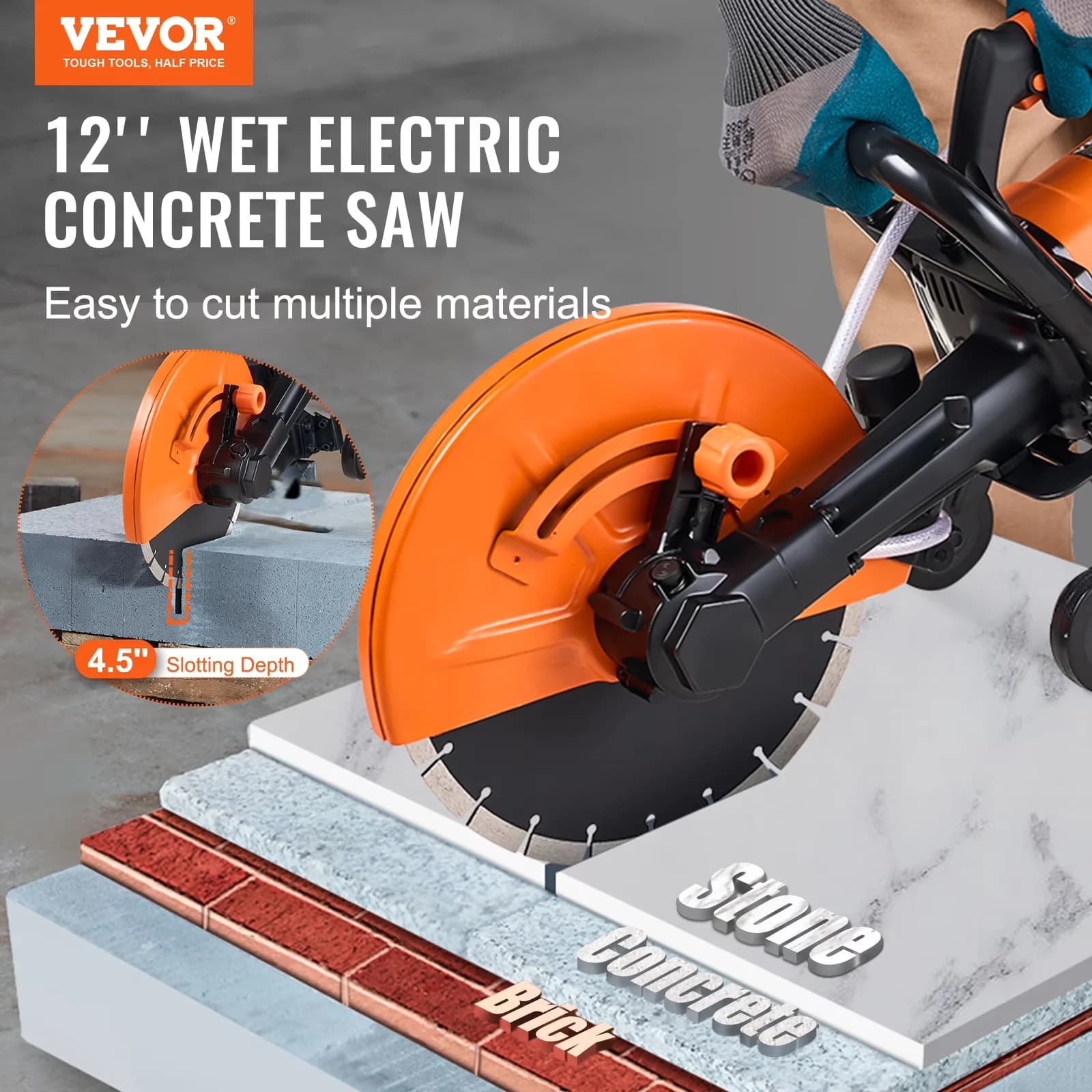 Efficient Power Saw with 1800W, Adjustable, 12 in for Home and Office - Model 78F7E3