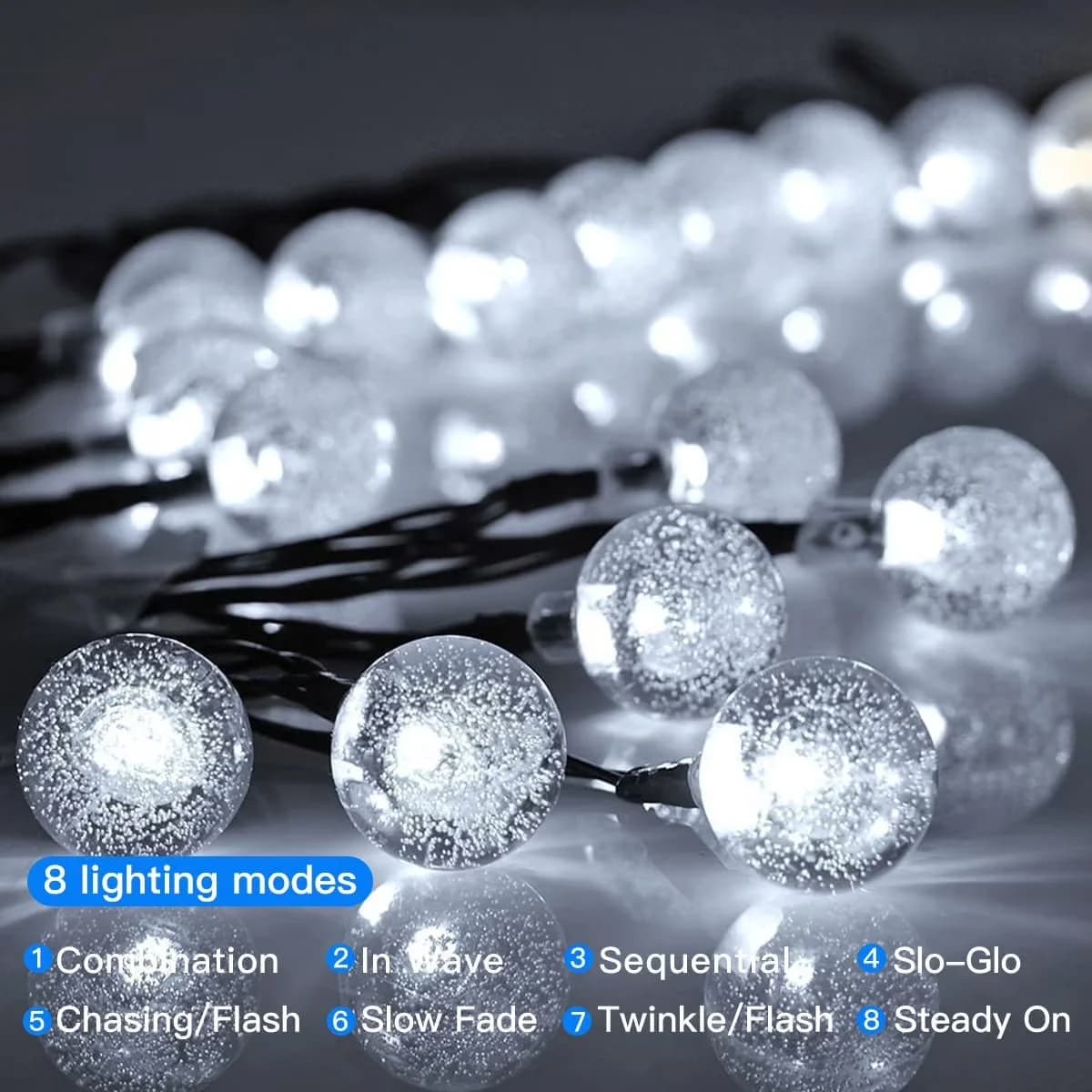 Premium Novelty Light with LED, Solar, Dusk to Dawn Auto On/Off - White for Outdoor, Patio Model E68DC4
