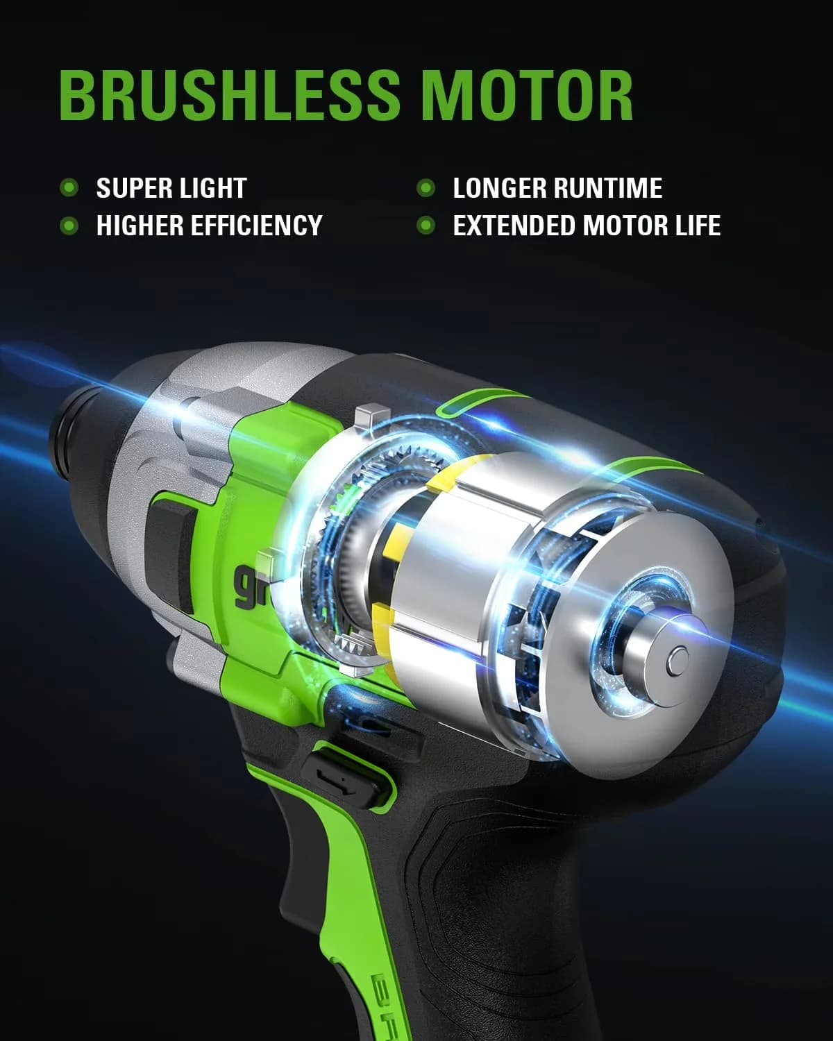 Durable Drills Driver with Battery, 24V, (2) 2Ah Batteries and Dual Port Charger - Green 6.6" x 2.8" x 8.2" Model AEDA02