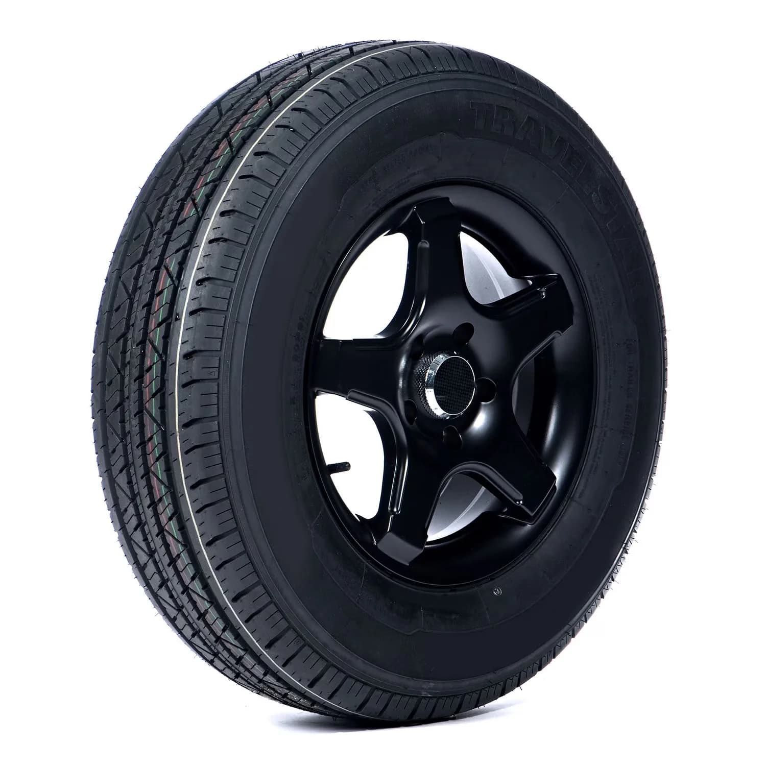 Trailer Tire Sleek with Fits Multiple Makes And Models, Rim/Wheel is not included with purchase, Sidewall style: Black Sidewall - Model F570F7