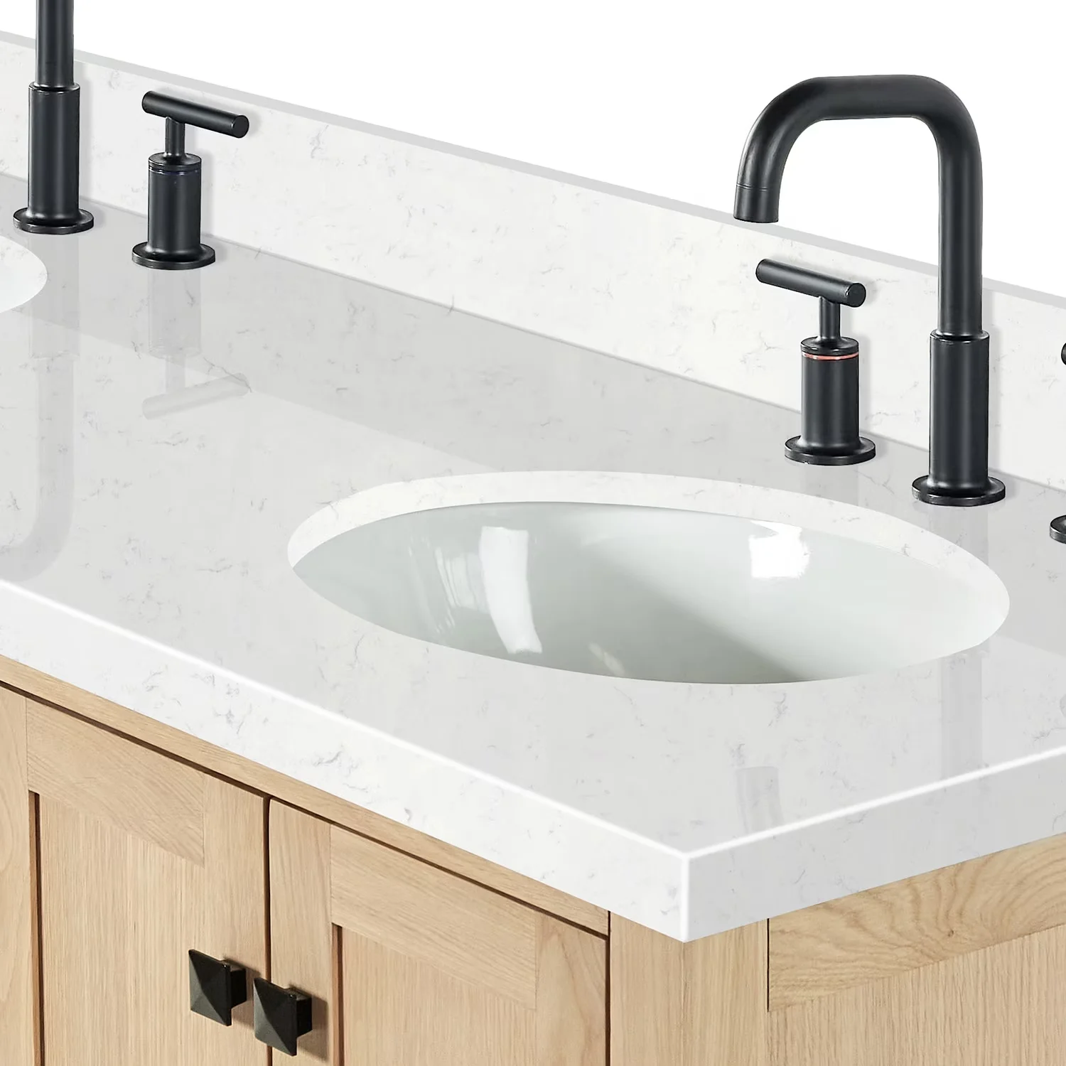 Classic Bathroom Renovation with Vanity Sets, Cambridge Collection, White - Model A2F0B3
