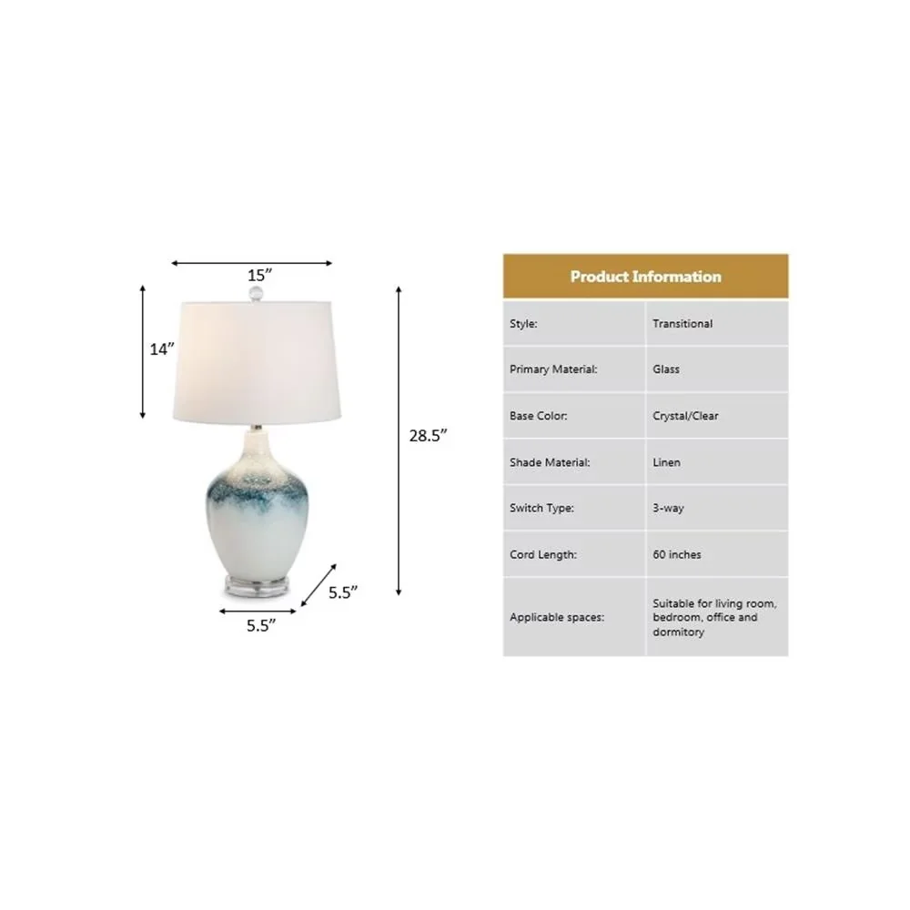 Lamp Set Essential with 3 Way Switch, Used Standard Bulb, Max 100W, Color: Blue - Blue Model CD64ED
