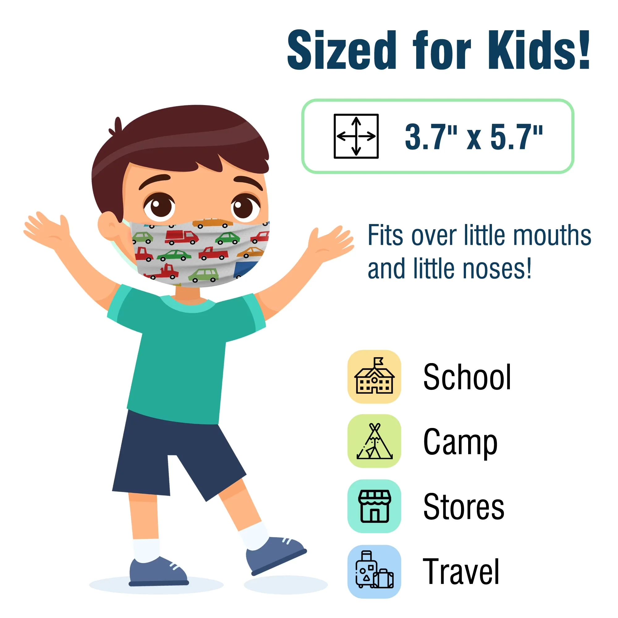 Innovative Protective Equipment with They Fit Comfortably On Boys, 7 Inches, Go On Trips - Party Collection Main Material Is 3 Layers... Model 40C73F