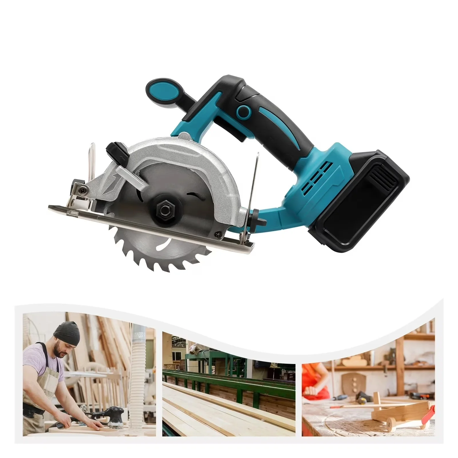 Modern Power Saw with Battery, Lightweight - 0-45 - Commercial Quality Model 9881E1