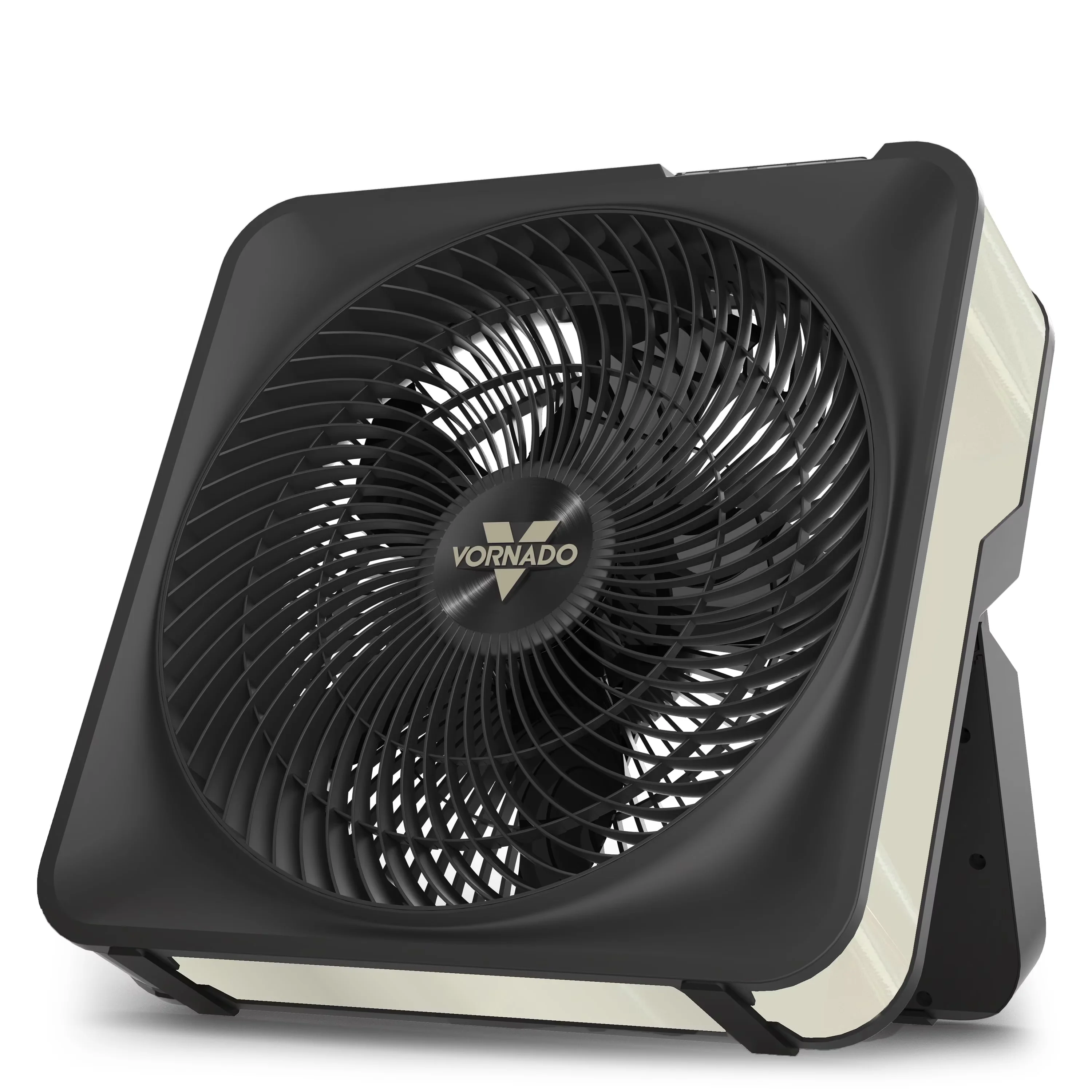Fans In Cooling Premium with Led Display, Tilt Mechanism, Cool Gray - Gray Metal Model E5A0CE