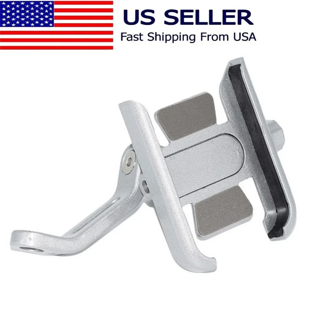 Sleek Home Gym with 360° Silver Phone Holder Suitable - Silver - Universal Fit Model 99FE63