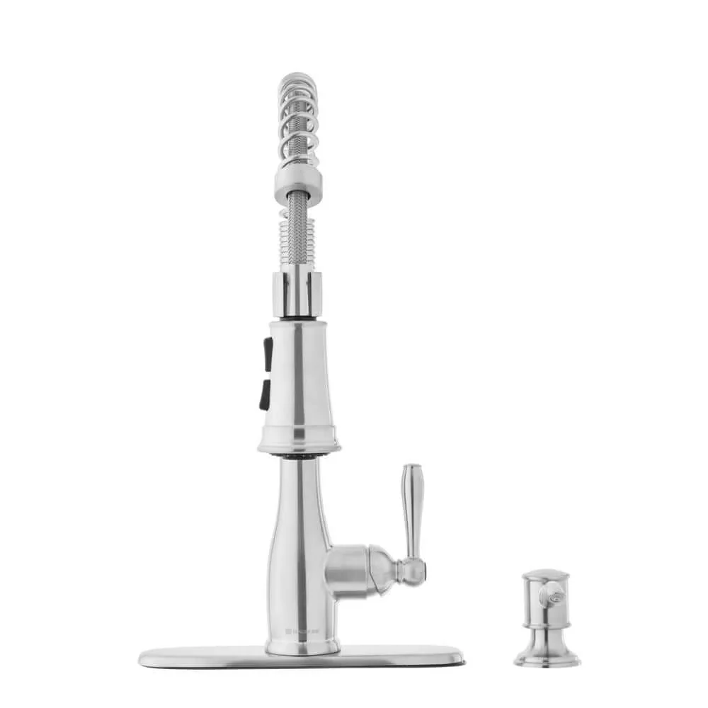 Kitchen Renovation Versatile with Spot Resistant, Temperature Control, 1.8 GPM flow rate - Silver Metal Model 212207