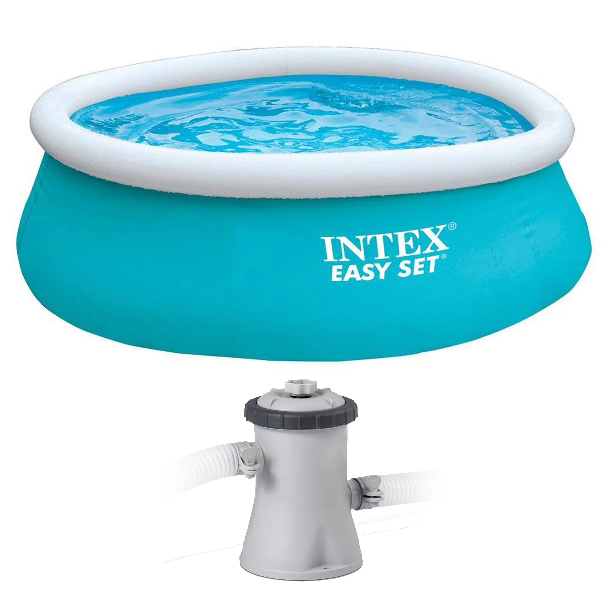 Durable Inflatable Pool with Puncture Resistant, Easy Set 6' x 20" Outdoor - Blue Model 544773