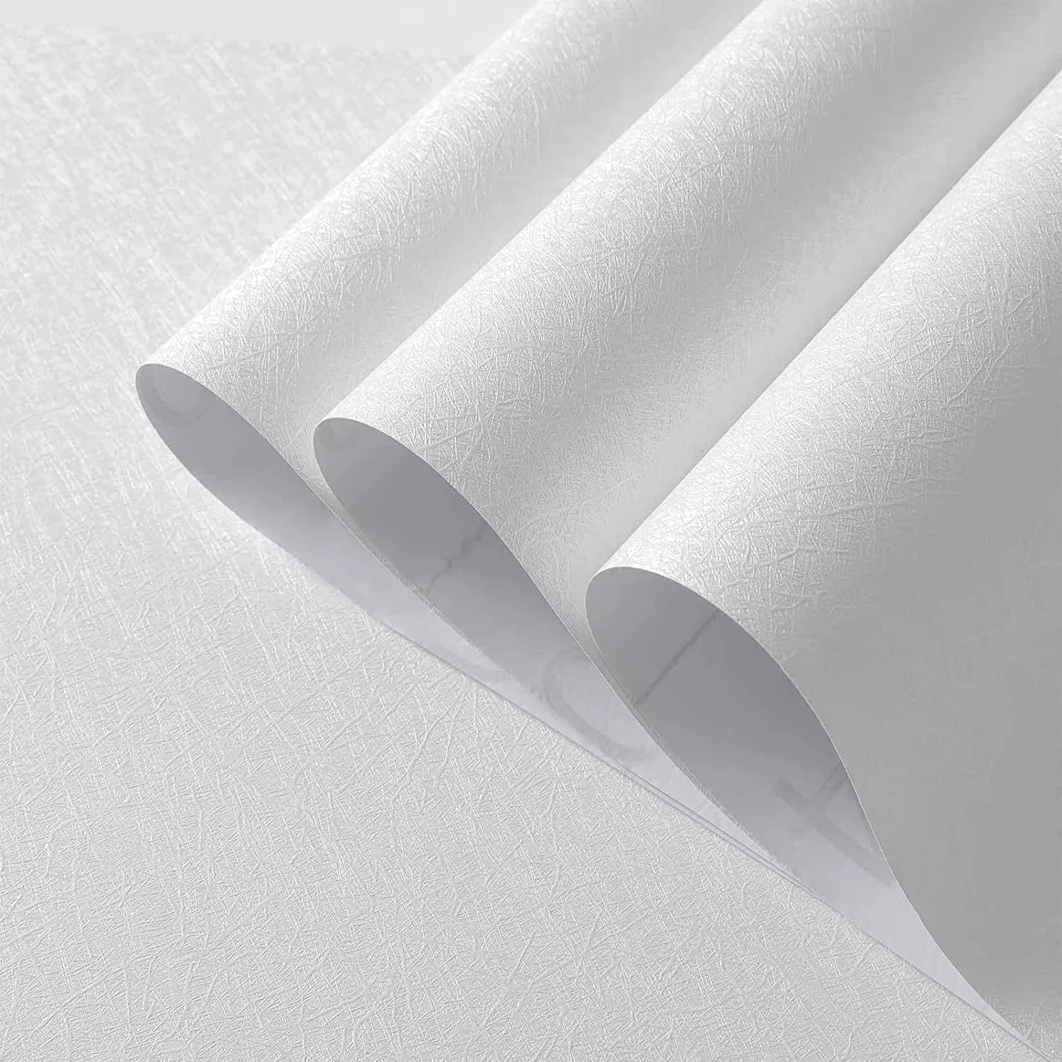 Modern Wallpaper Wall Decals Wall Covering with Removable, Easy To Clean, Waterproof - White Pvc for Kitchen, Bedroom Model 5DC46B