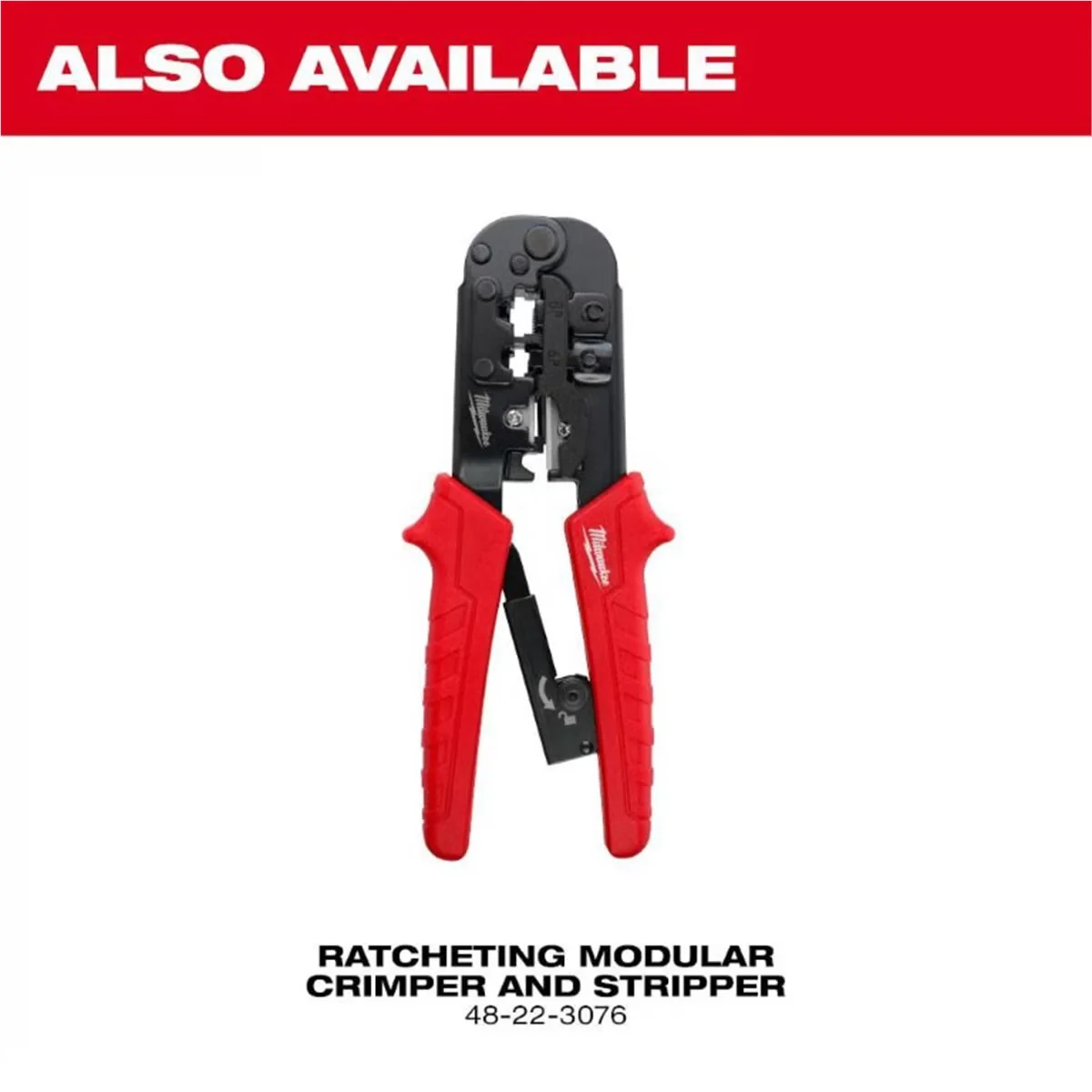 Professional Hand Tool with Integrated cable cutter and stripper, Stripping nest for quicker terminations - Black Model 887D87
