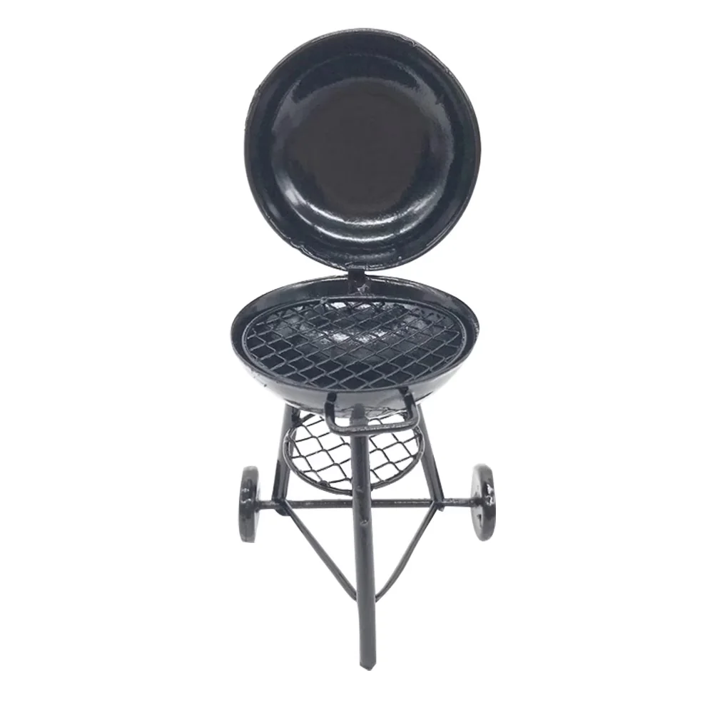 Durable Charcoal Grill with Portable, Small Portable Circular Iron Black 1Pcs - Black Iron Model E29EE6