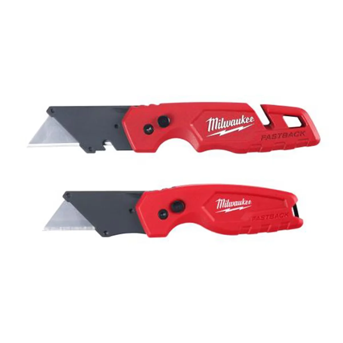 Versatile Hand Tool with Flip Opening, Durable Wire Belt Clip, w/ Storage & Compact Knife Set - Black Model DFBB0C