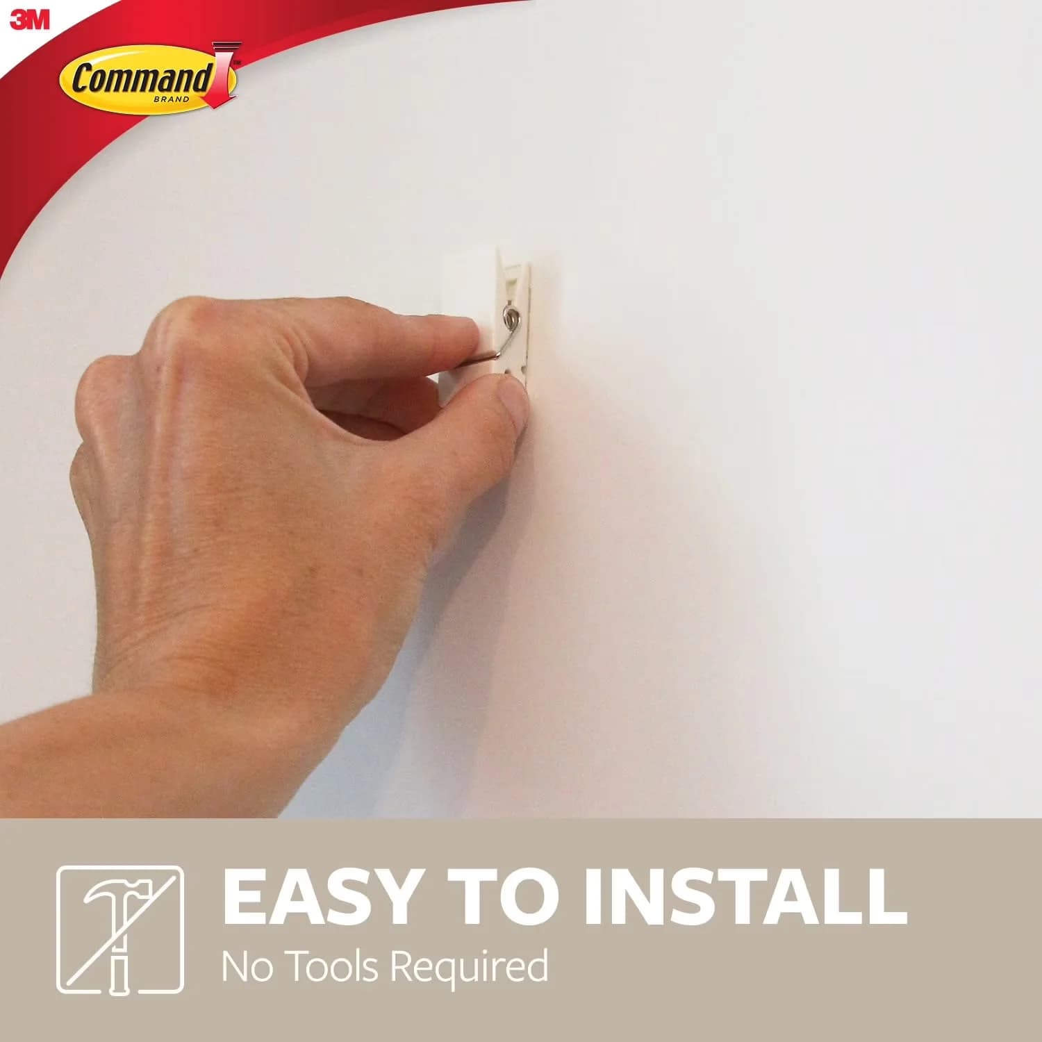 Damage-Free Hanging Classic with Wall-Mountable, Spring Clips, 8 Clips - Plastic S Model D2367E
