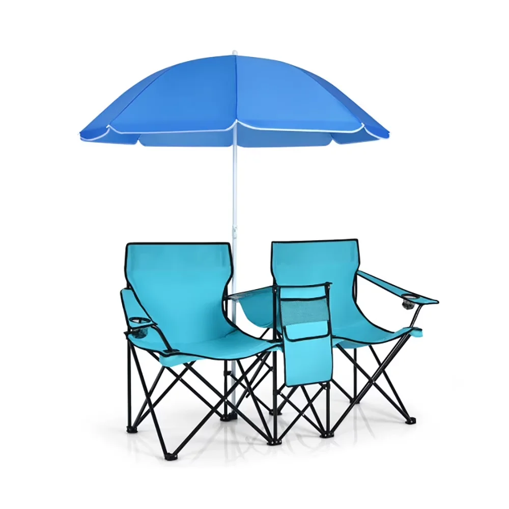 Versatile Beach Chair with Folding, Adjustable, Weather-Resistant - Blue for Picnic Model 373B0C