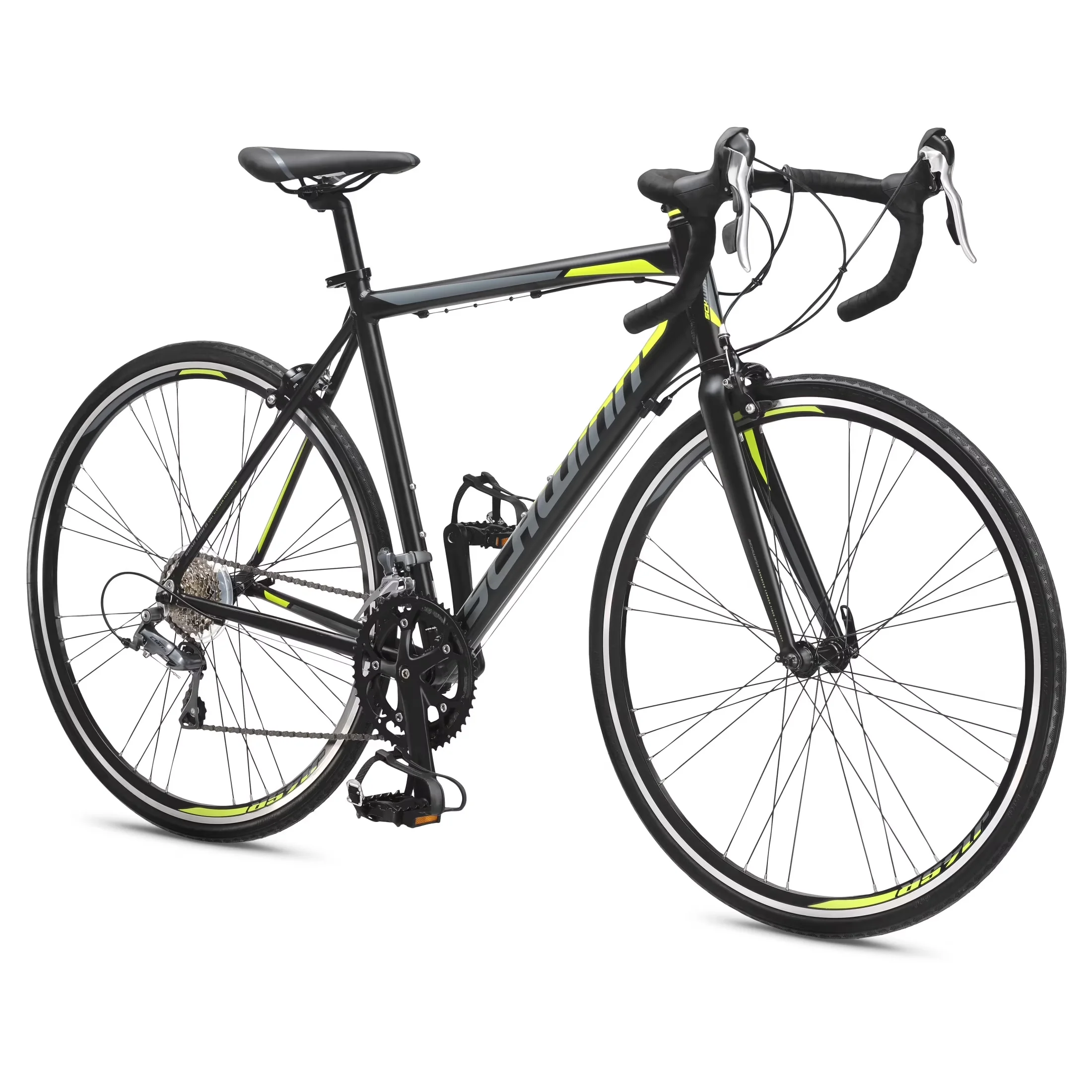 Professional Road Bike with Adjustable Seat Height, Matte Black - Black Model 3074AC