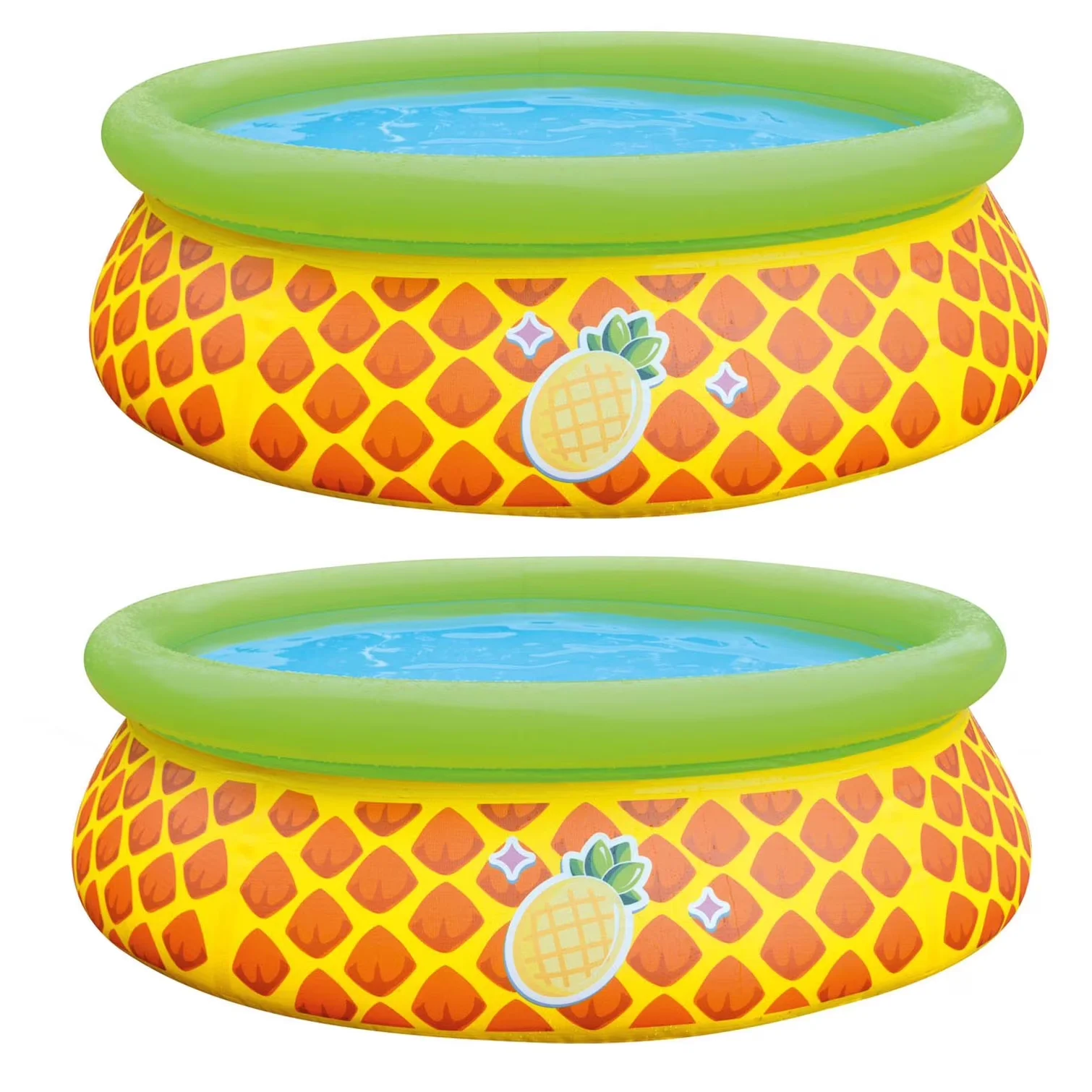 Inflatable Pool Essential with Puncture Resistant - Multicolor 2 Pack - Built to Last Model 55D520