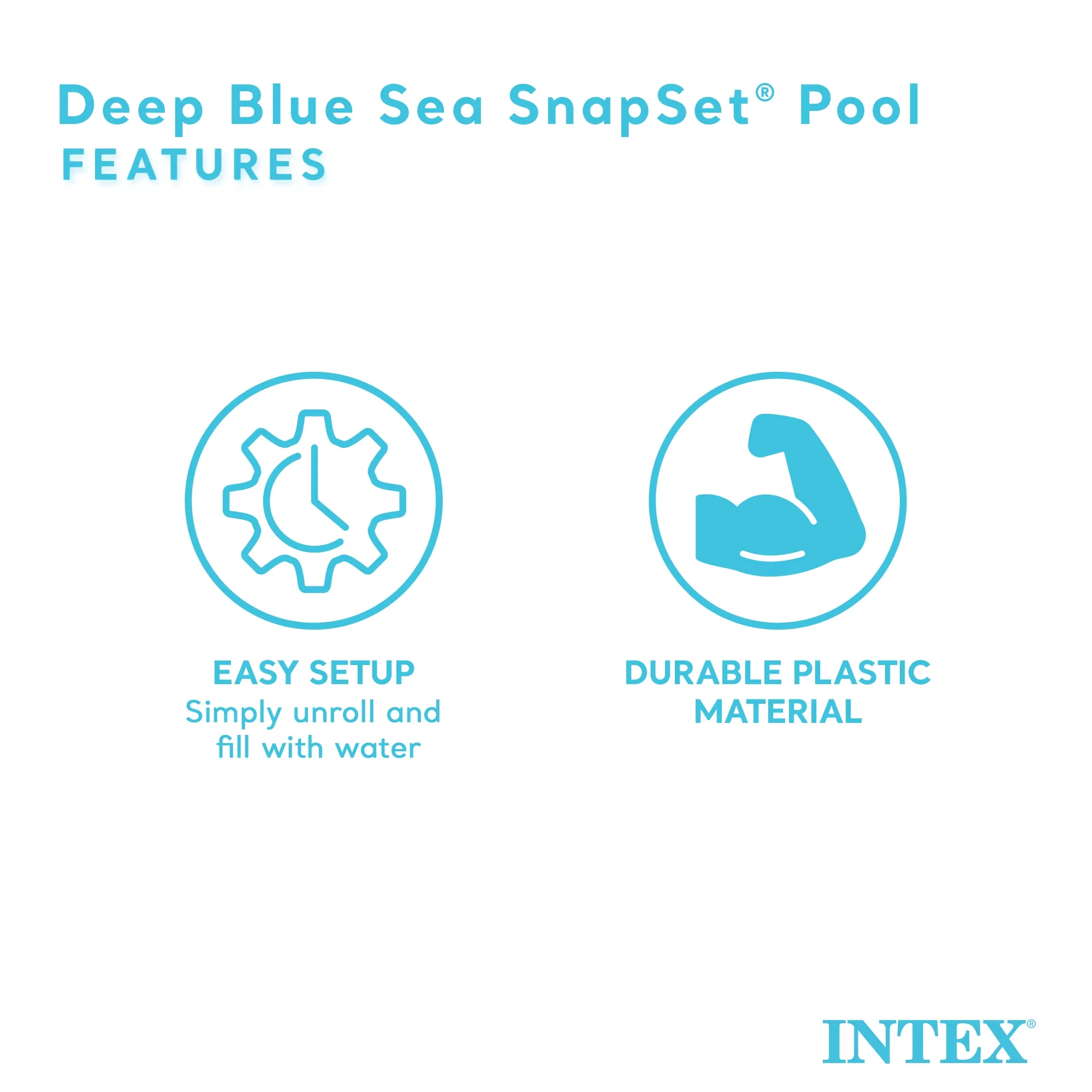 Above Ground Pool Versatile with Fade Resistant, Recommended age: 3 years and up - White Model 85E8B3
