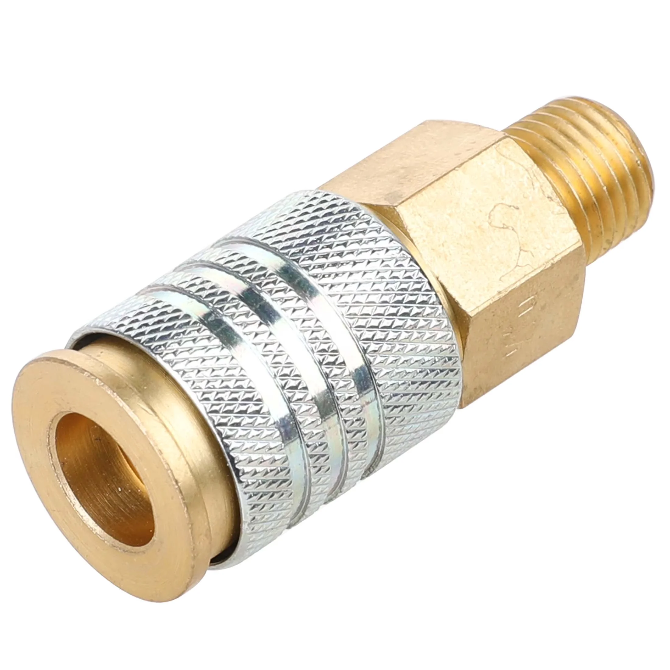 Air Tools Compressor Stylish with Lightweight, Color: Brass & Silver, Material: Brass & Steel - Brass, Steel Silver Model 125ACB