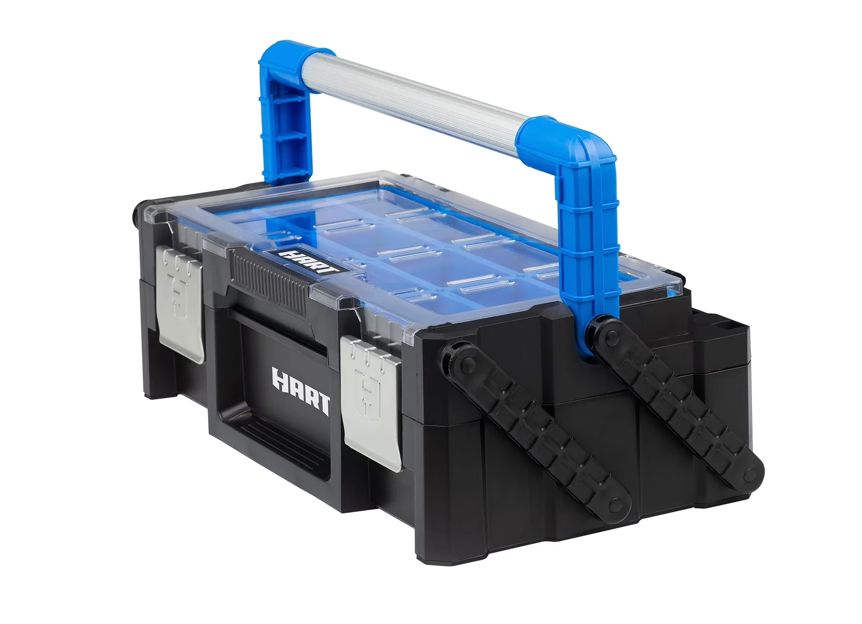 Toolstorage Classic with 18" Cantilever Organizer, Resin Tool Box - Black Plastic for Small Model AAC721