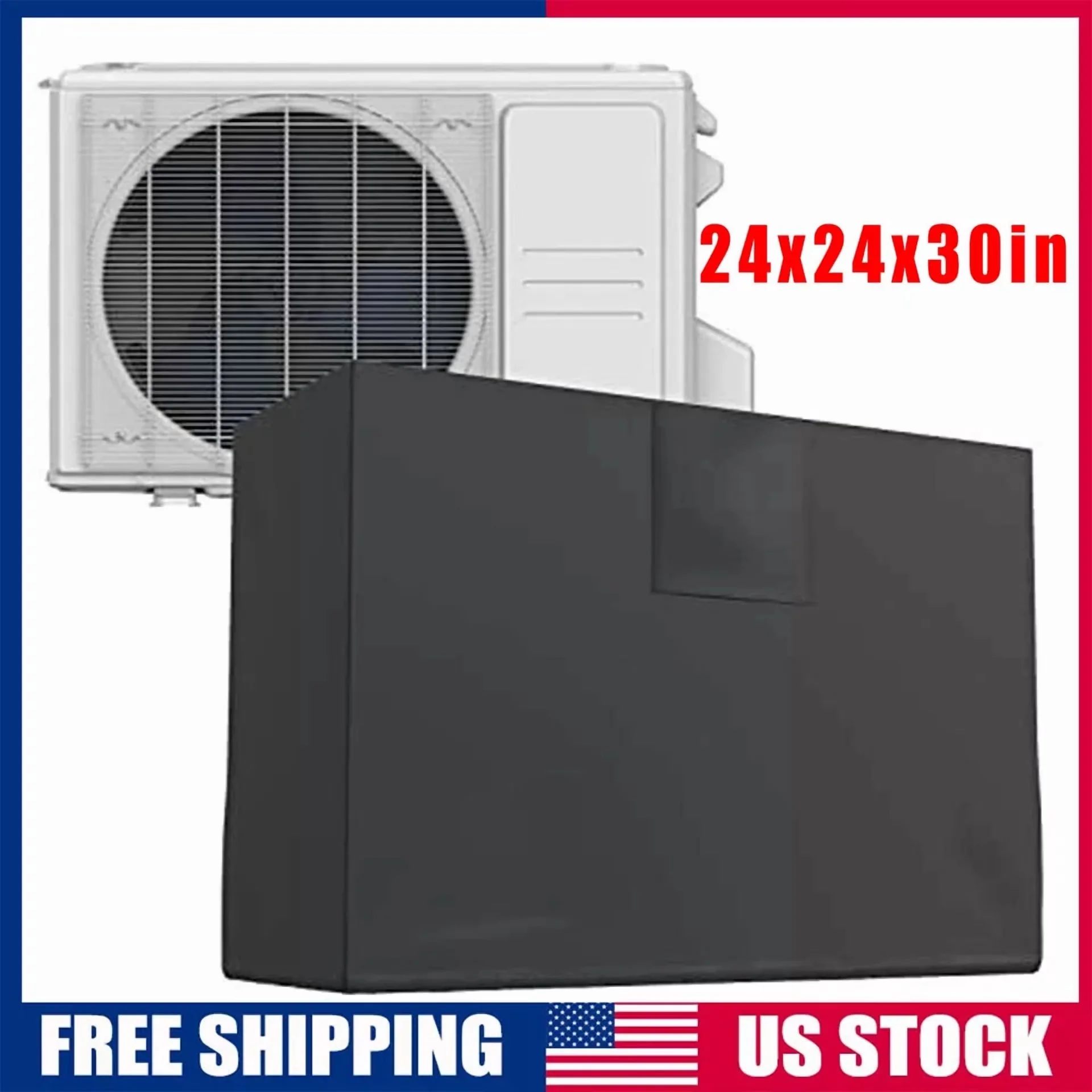 Air Conditioner Stylish with Waterproof, Useful for both indoor and outdoor use. - Black Model E3812E