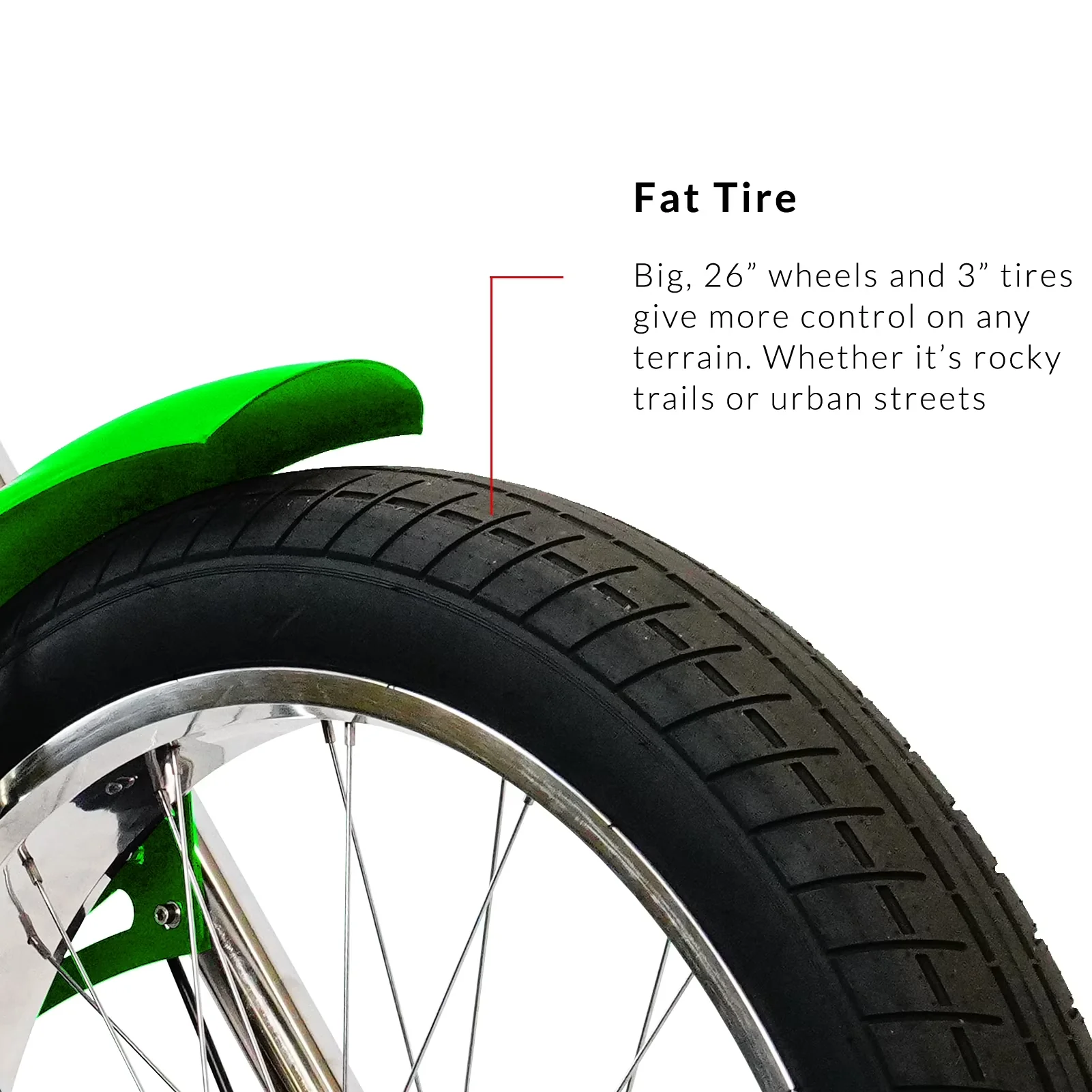 Sleek Cruiser Bike with Lightweight, Adjustable Seat Height, Triple Tree Fork - Green Model A21EF4