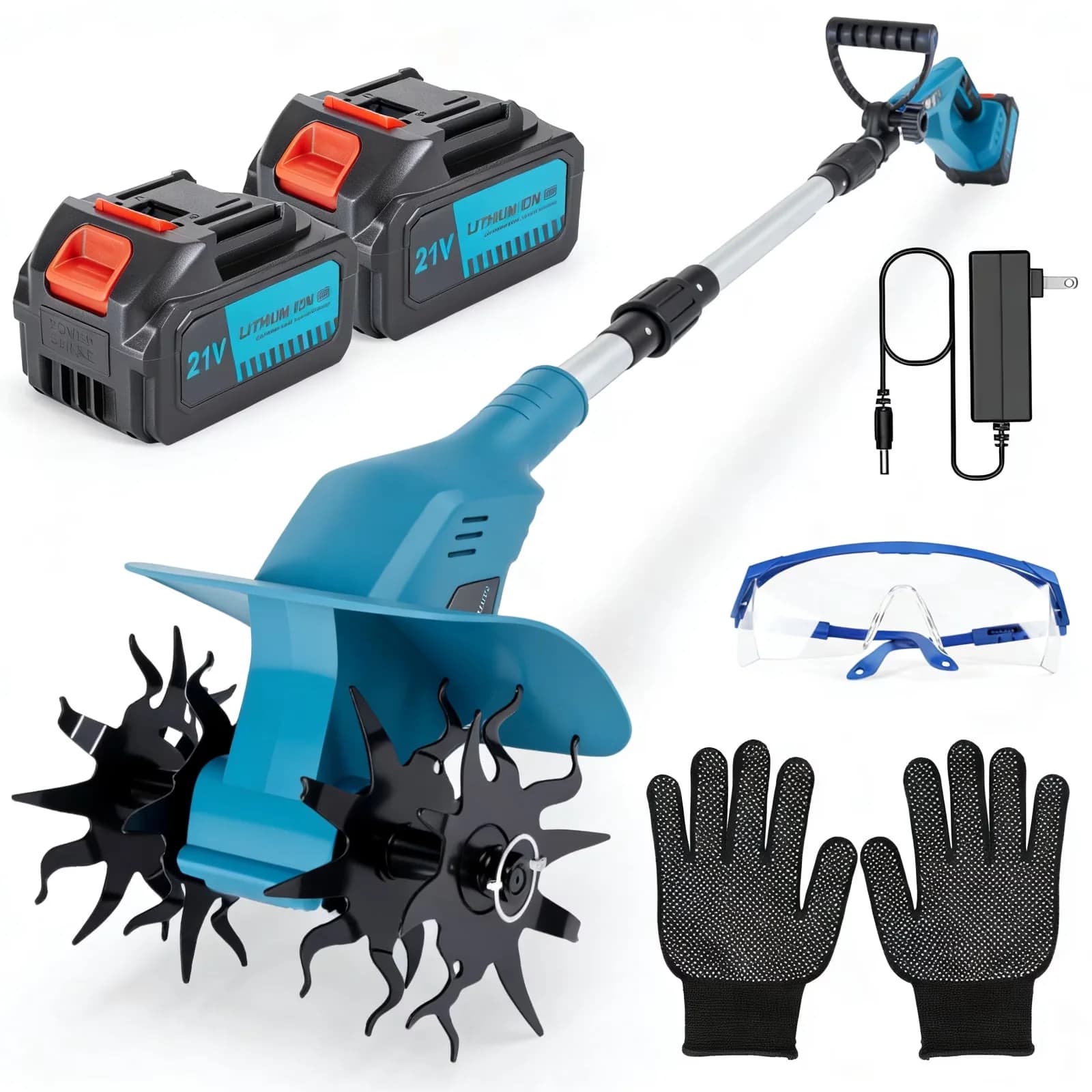 Trillers Cultivator Innovative with Battery, 21V, Dual 4.0Ah Batteries - Model 512B50
