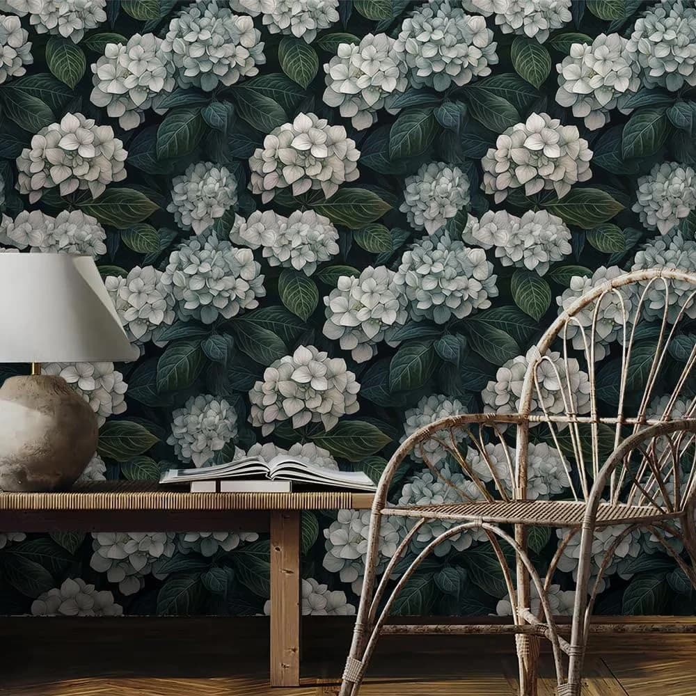 Wallpaper Modern - Pvc Green Watercolor - Traditional Style Model 948700