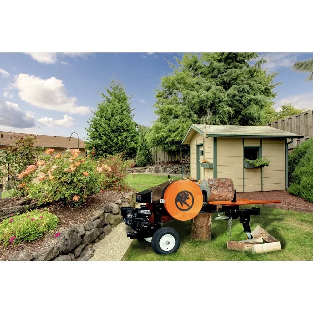 Logsplitter Compact with All-Weather Protective Cover, H-beam height: 27 in. - Multicolor Model 45C794